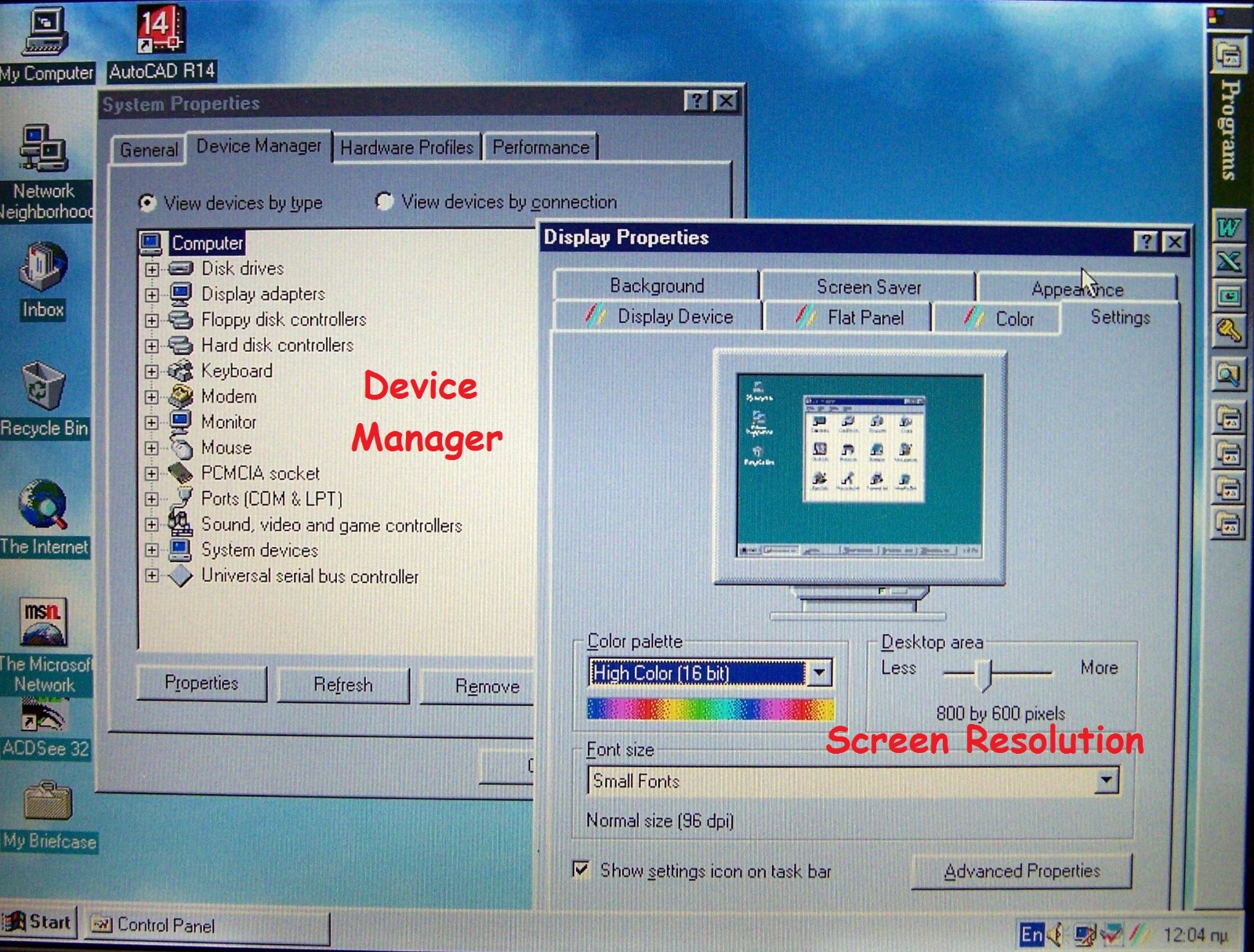 Win95 Toshiba Portege 3110CT Pentium 2, 300MHz 64MB 4GB Floppy Dos-ΝΟ armada cds