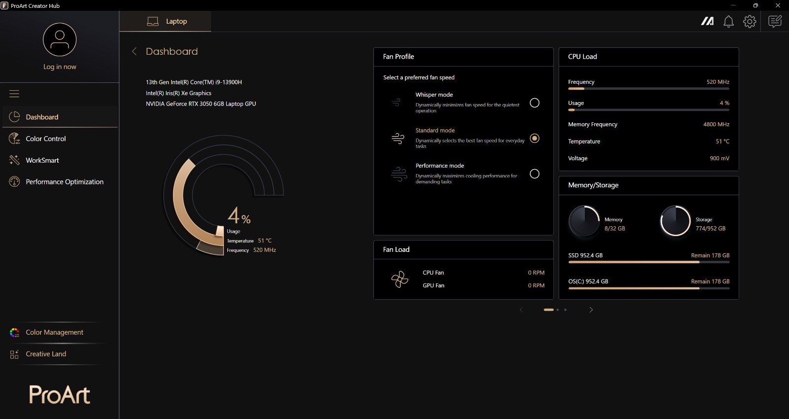 ASUS Creator Q540V 2.8k OLED I9-13900h RTX 3050 32GB DDR5