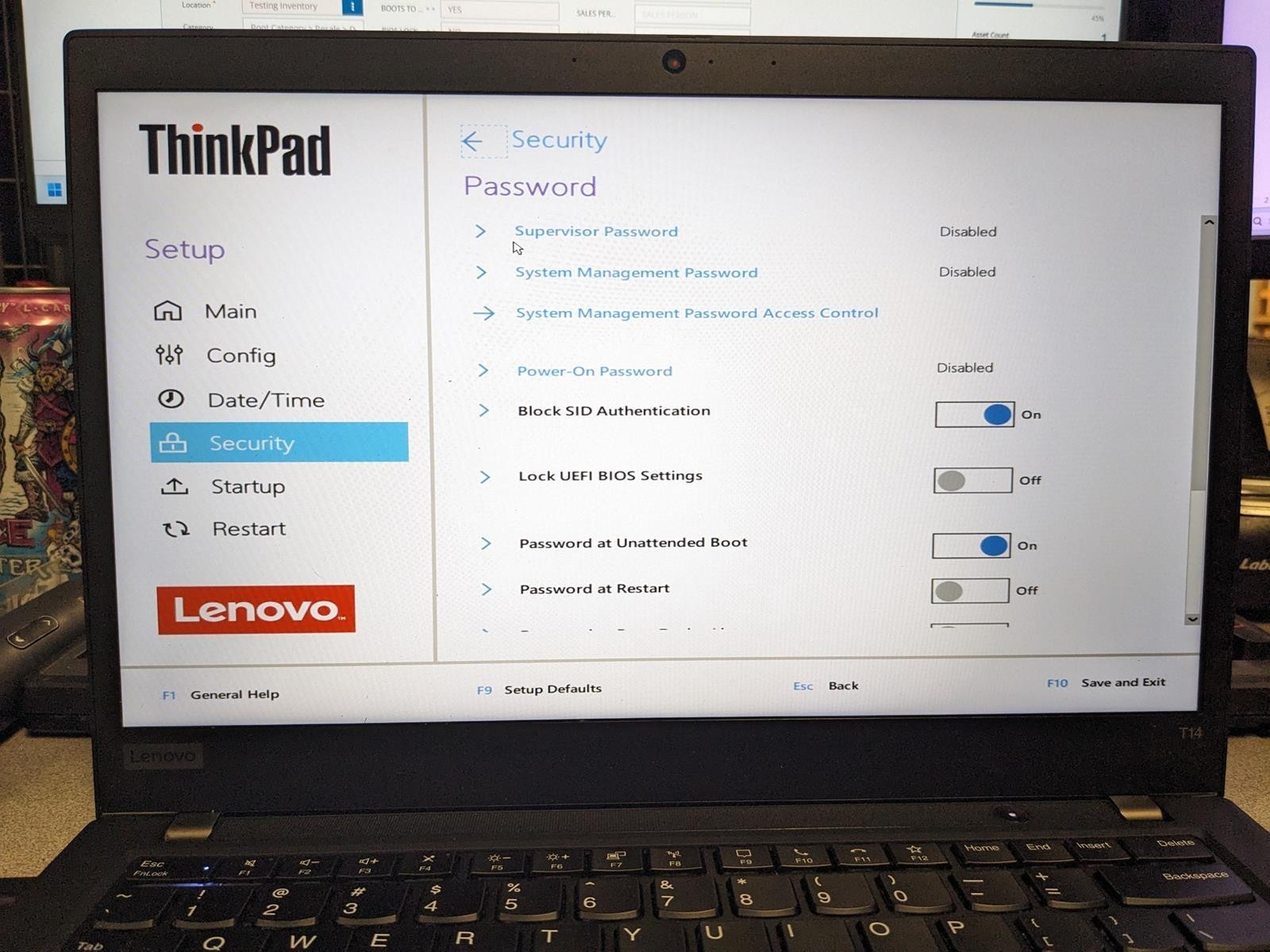 LENOVO THINKPAD T14 GEN 2 AMD RYZEN 5 PRO 5650U @ 2.30GHz, 16GB RAM, NO HDD/OS