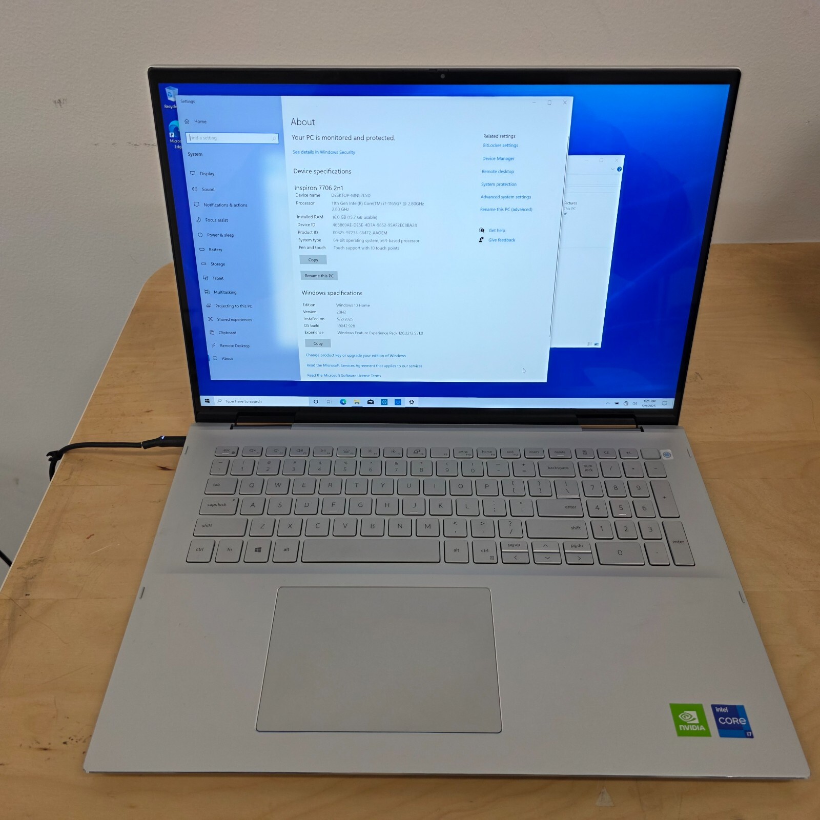 Dell Inspiron 7706 16” (512GB SSD Intel Core i7-1260P 1.5GHz 16GB RAM) laptop