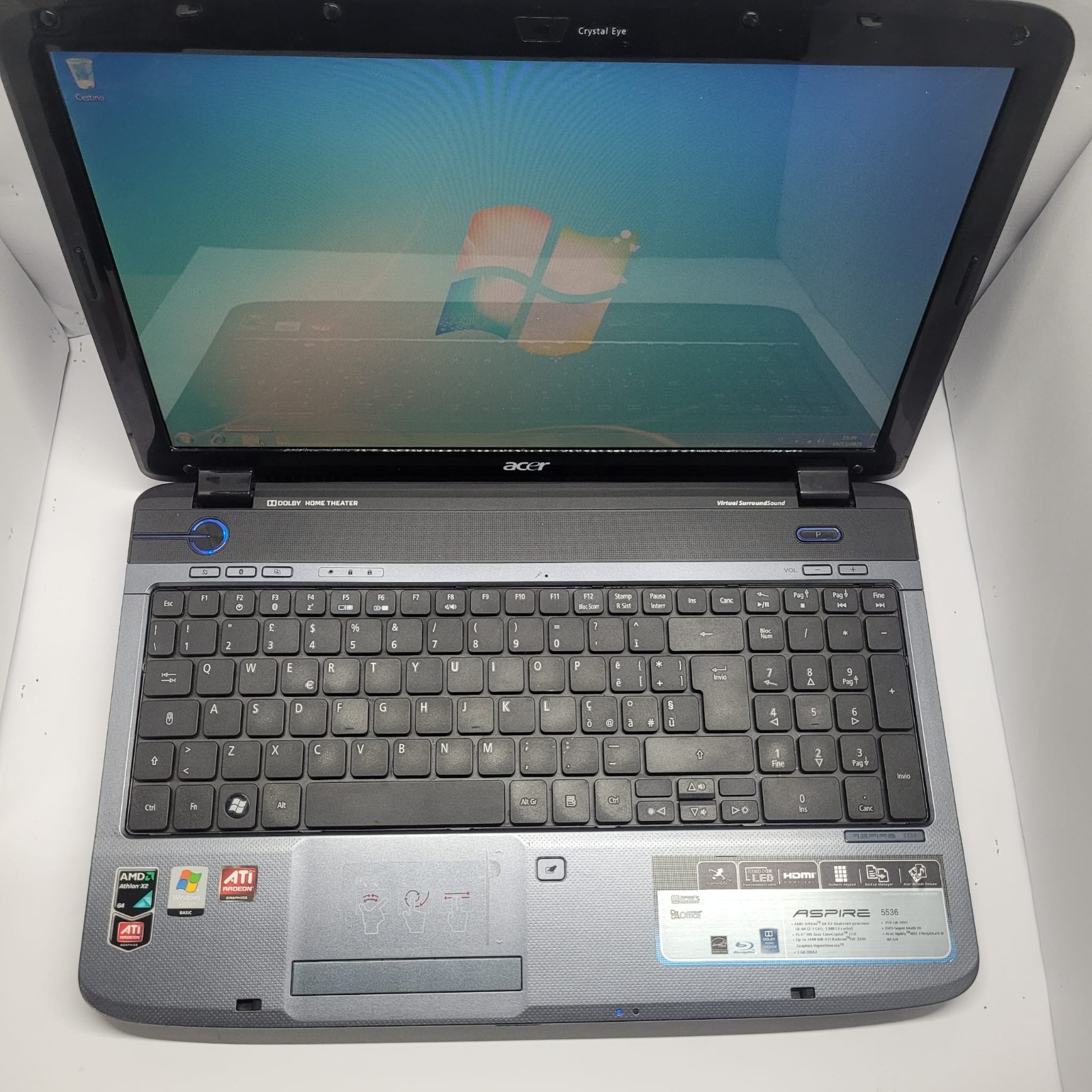 Notebook 15.6 (HDD 500) | 4GB RAM | Fast | Warranty | WINDOWS 7 | Acer |