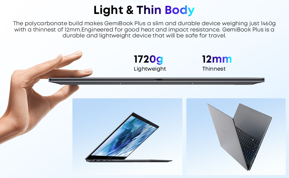 CHUWI 15.6”GemiBook Plus Windwos 11 Laptop Intel Alder Lake N100 8G 256G 3.4GHz