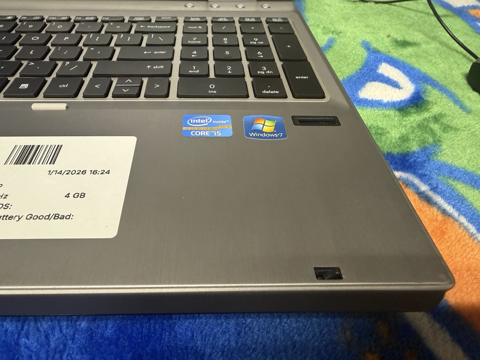HP EliteBook 8560p 15.6″ Laptop Intel i5 @2.6GHz 4GB RAM 220 GB SSD DVDRW #269