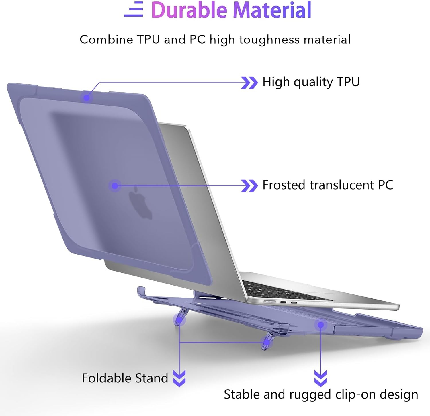 MacBook Air 13 inch Case 2026 2025 2024 2022 (A3449/A3240/A3113/A2681) Heavy Dut