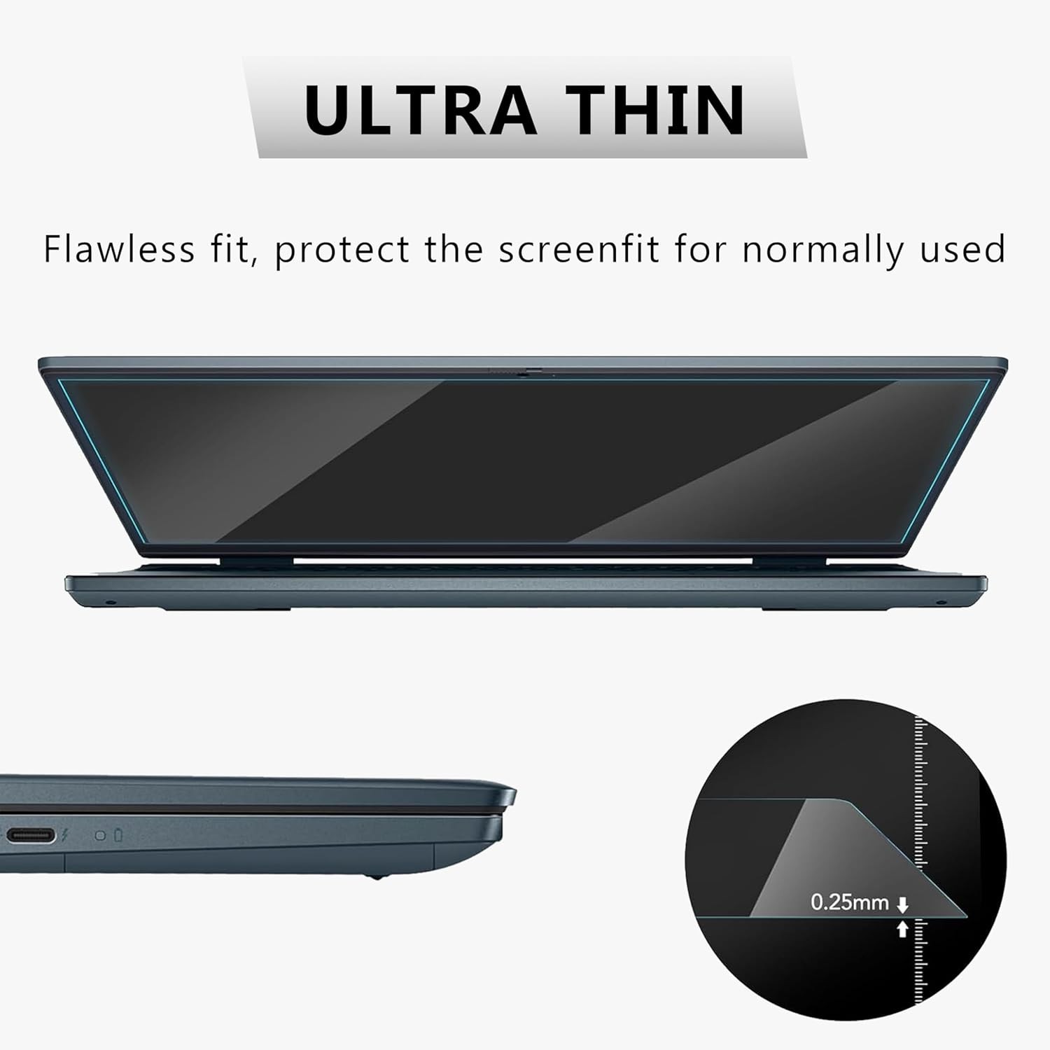 9H Tempered Glass Screen Film for 16″ Lenovo ideapad 5/5i Pro 16, Slim 3/5/7 16