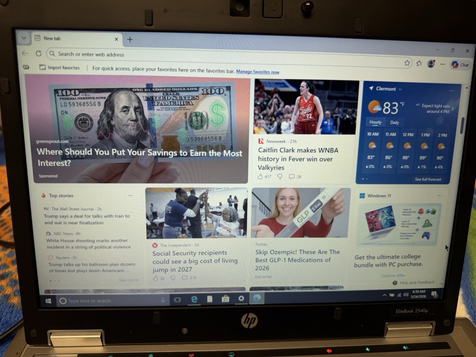 HP EliteBook 2540p Core i7, Win10pro64, 60GB, 6GB DVD-RW, Wifi, #005
