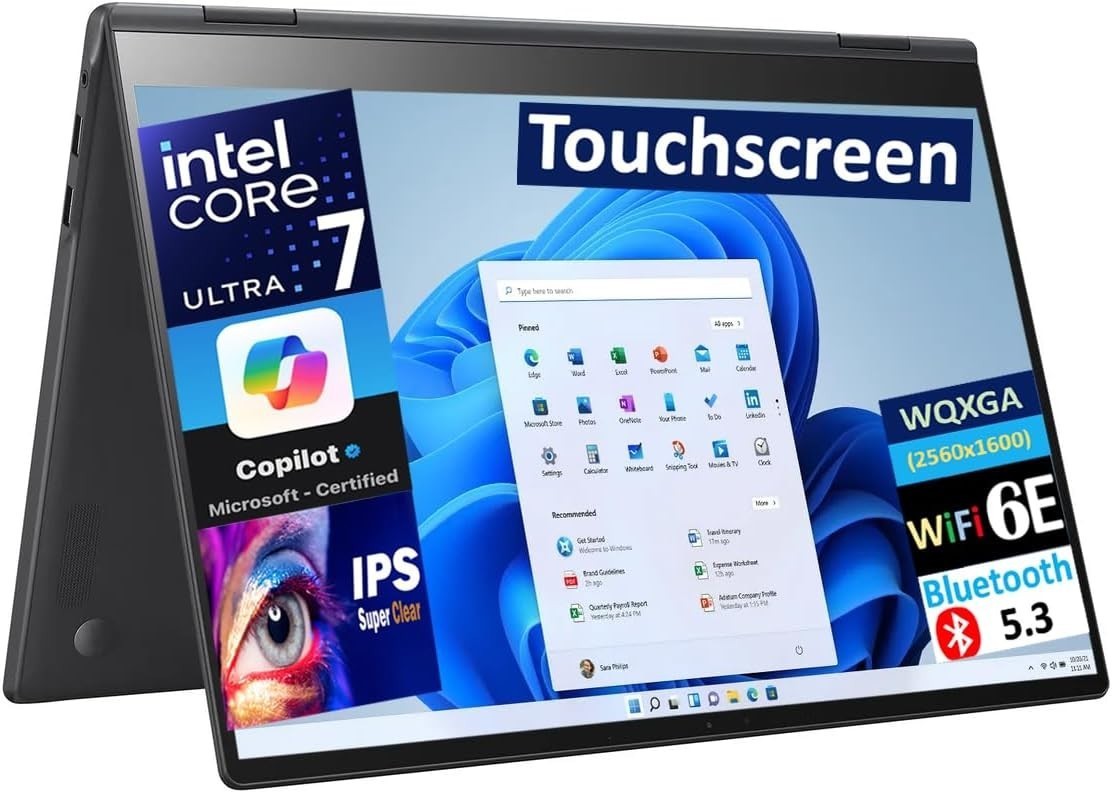 LG Gram 16 Wqxga Ultra 7 155H 32GB RAM 1TB SSD Windows 11 Home Touch 2-in-1