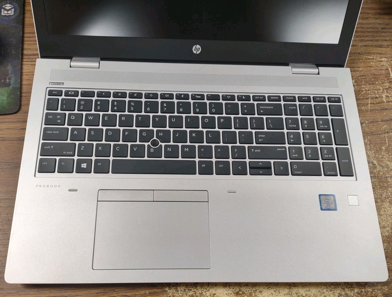 HP ProBook 650 G5 Laptop W/ i5-8365U, 8GB RAM, DVD. NO HDD Or Cords.