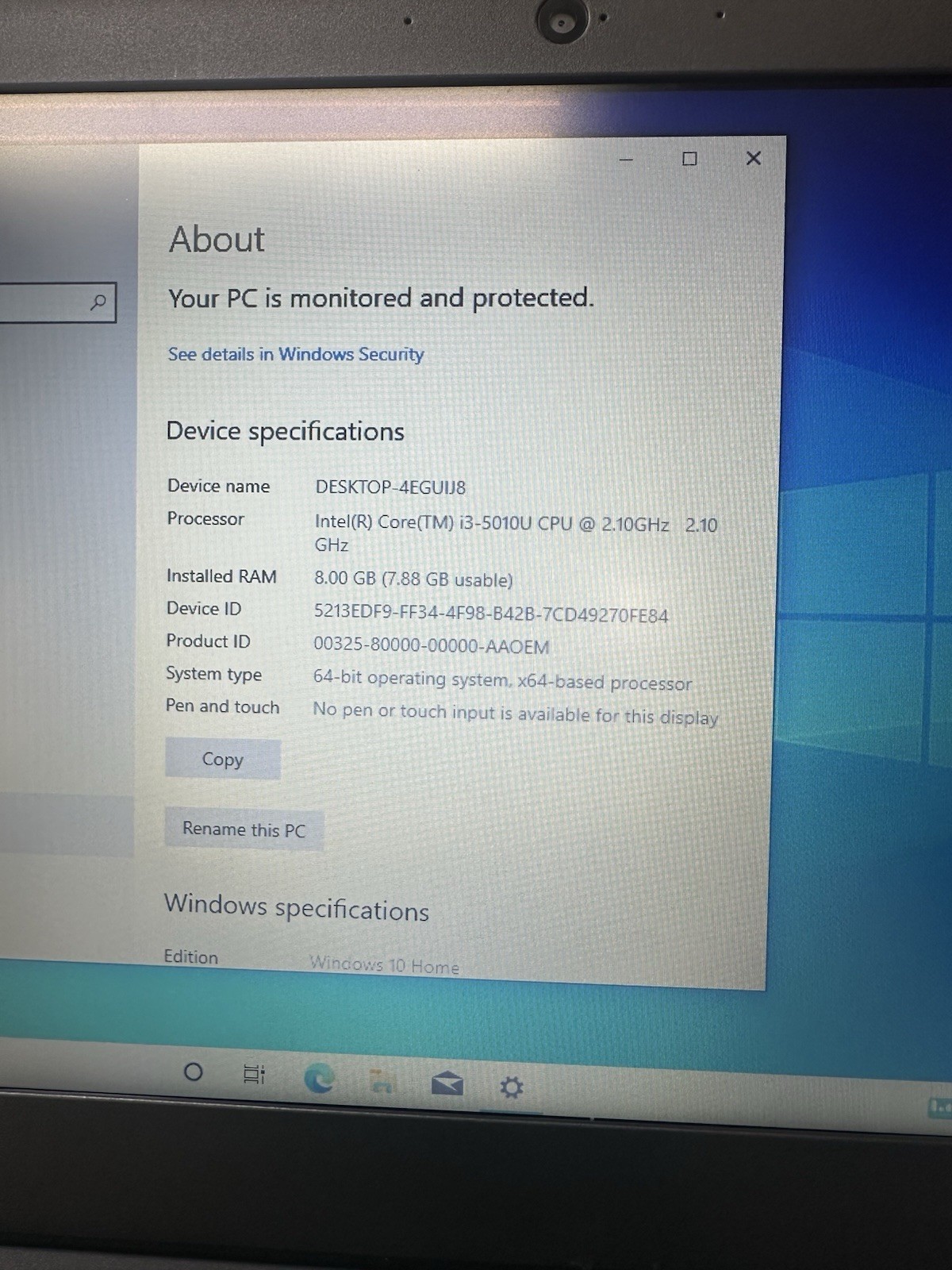 Lenovo ThinkPad X250 12.5″ i3-5010U, 8GB, 500GB HDD (NO OS No power Supply)
