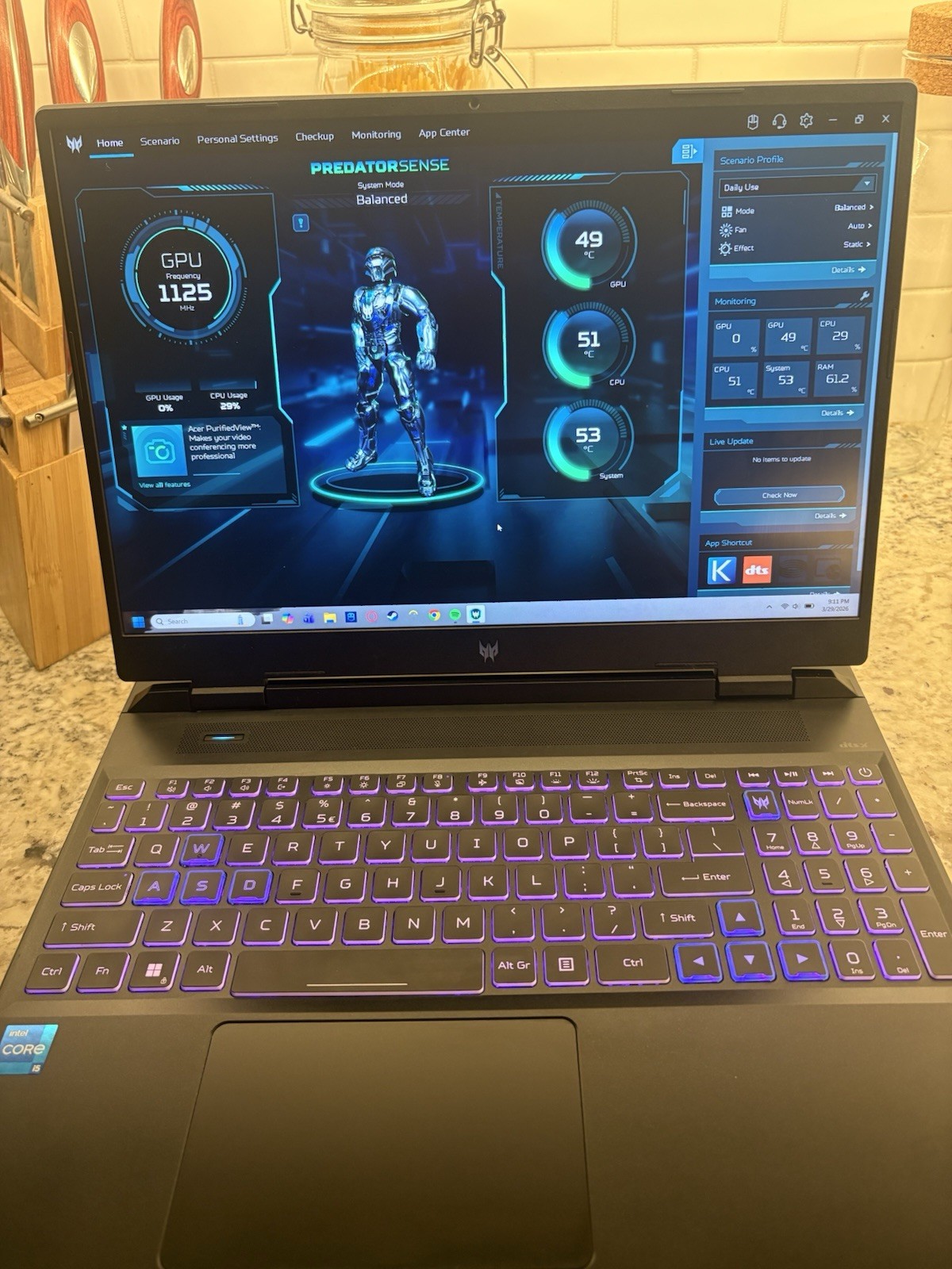 Acer Predator 15.6″ Gaming Laptop i5-13500HX RTX 4050 16GB RAM 475GB SSD Silver