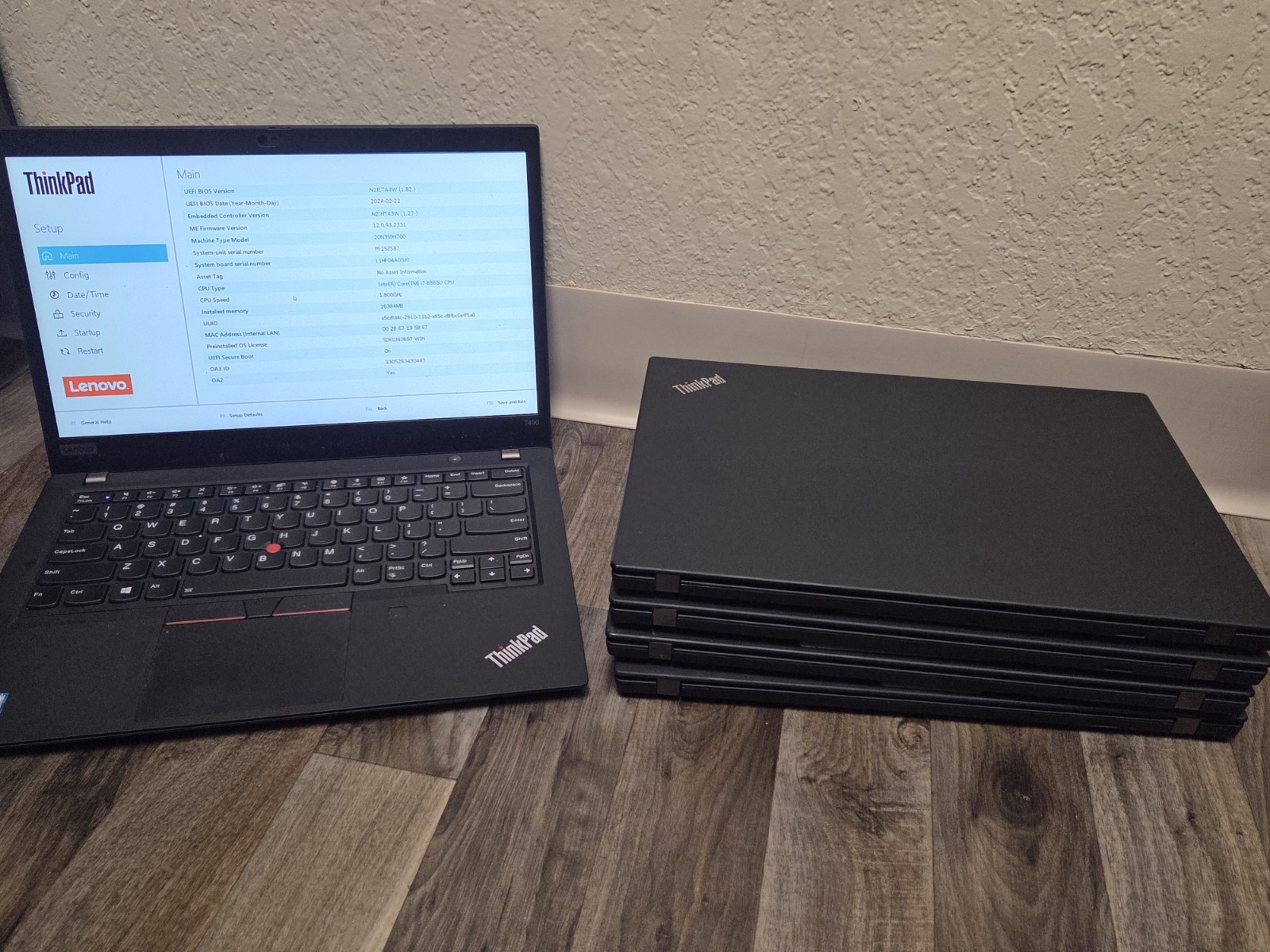 Lenovo ThinkPad T490 Laptop 14-inch Core i7 8th Gen, 16gb Ram, NO SSD