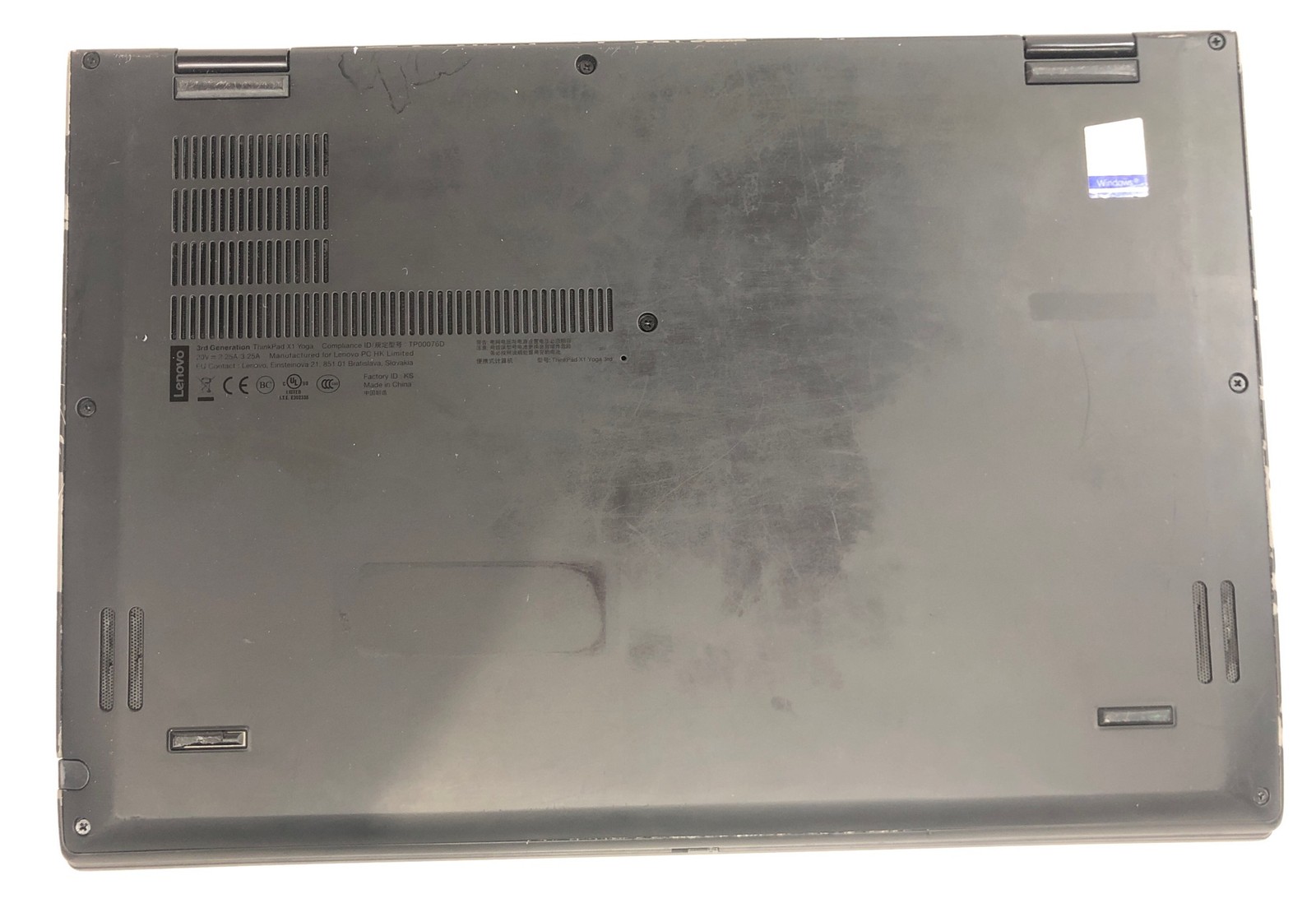 Lenovo Thinkpad X1 Yoga, Intel Core i7-8650U @1.90 GHz, 16 GB RAM 950GB W 11