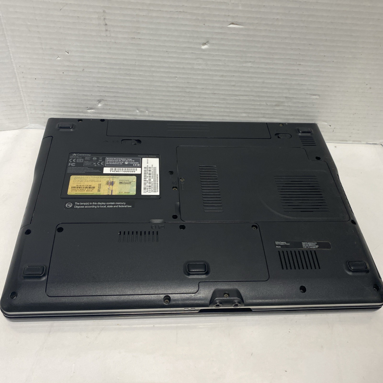 Gateway M Series SA1 AMDWindows Vista Laptop *read*