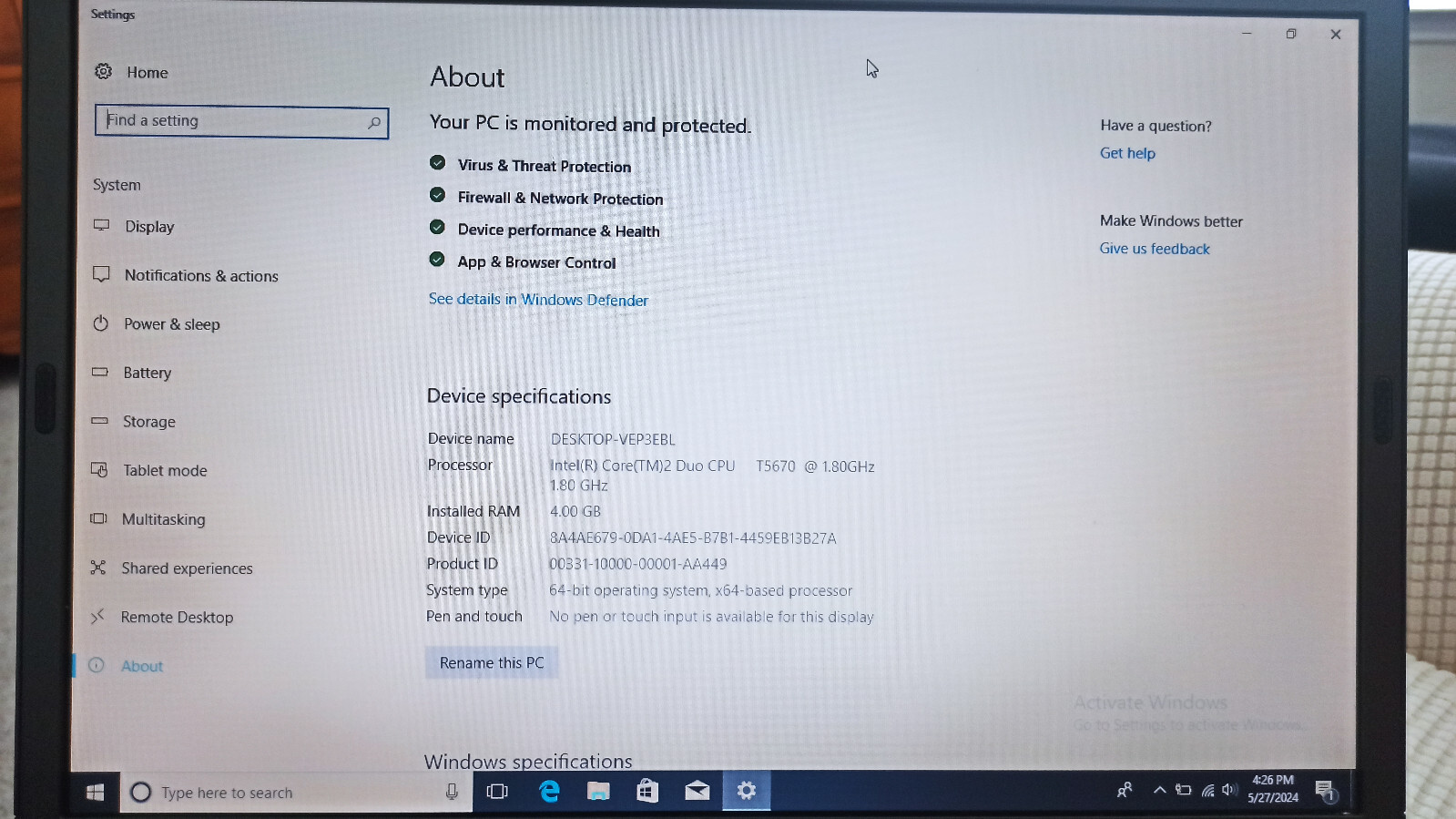 Dell Vostro 1510 lot of three 15.4″ Intel Core 2 Duo 2.0GHz 4GB RAM 700GB HDD