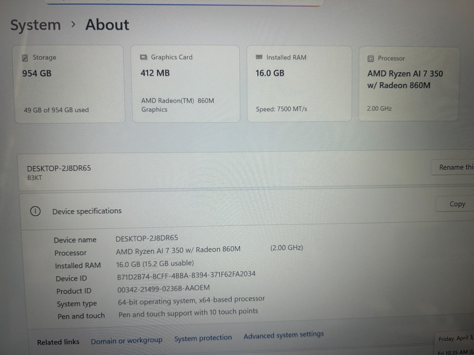 LENOVO IdeaPad 5 2-in-1 14AKP10 AMD Ryzen AI 7 350, 2.00 GHz 16 GB RAM 1 TB NVMe