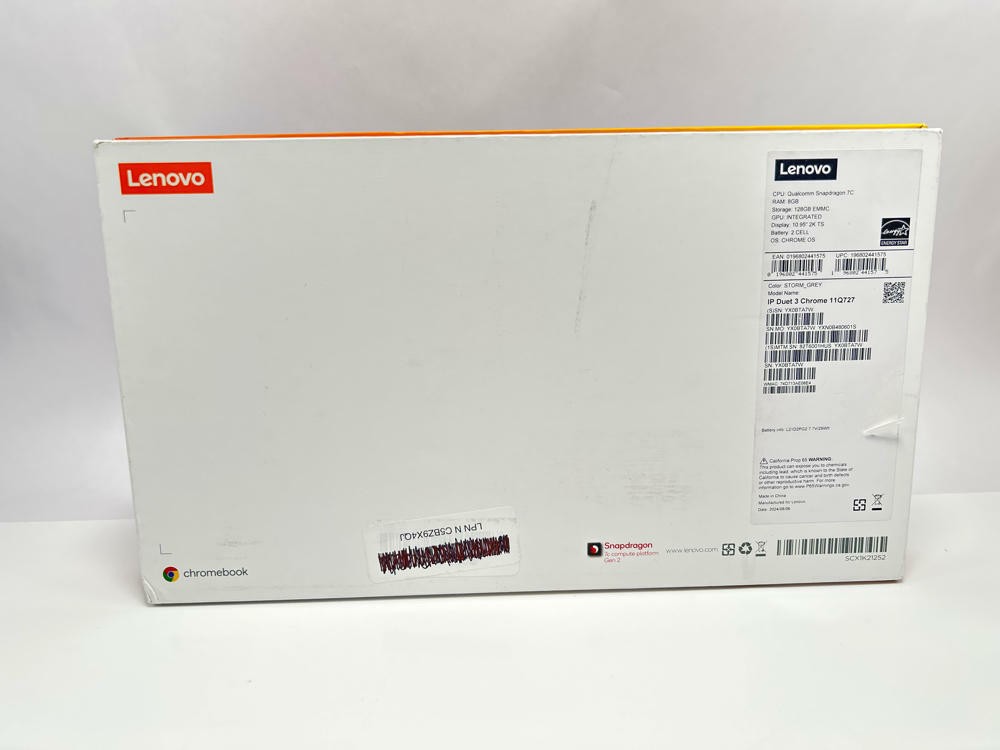 Lenovo Chromebook Duet 3 11″ 2-in-1 Laptop Tablet Snapdragon, 4GB RAM, 64GB eMMC