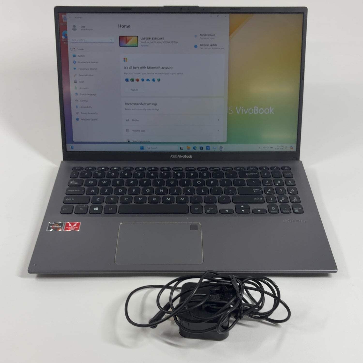Asus Vivobook 15 F512D 15.6″ Ryzen 5 3500U 2.1GHz 8GB RAM 500GB SSD