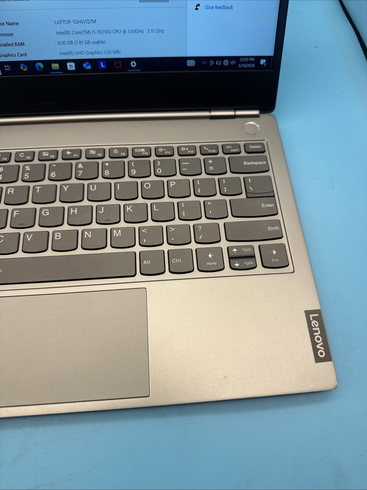 LENOVO ThinkBook 13s-IML i5 10210U 1.60GHz 8 GB 256 SSD