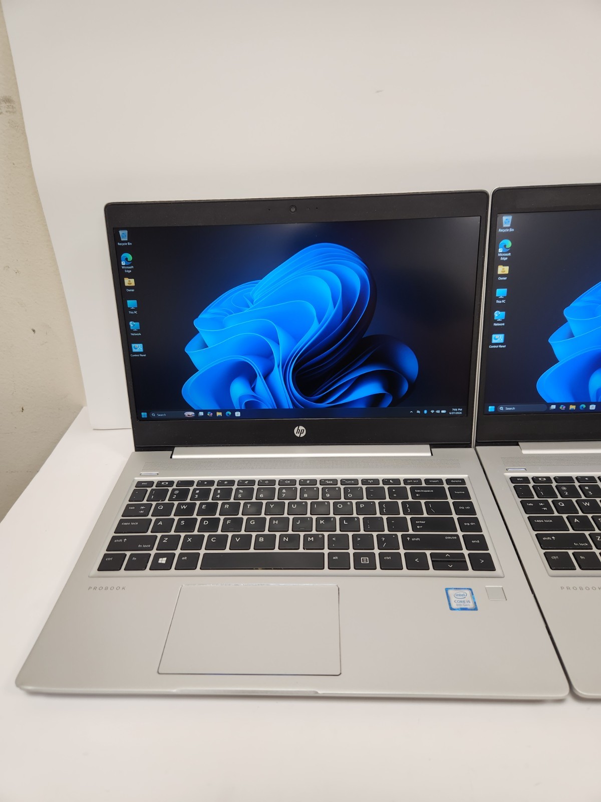 Lot of 2 HP ProBook 440 G6 Core i5-8265U, 8GB RAM, 256GB NVME, Win11 PRO #0514