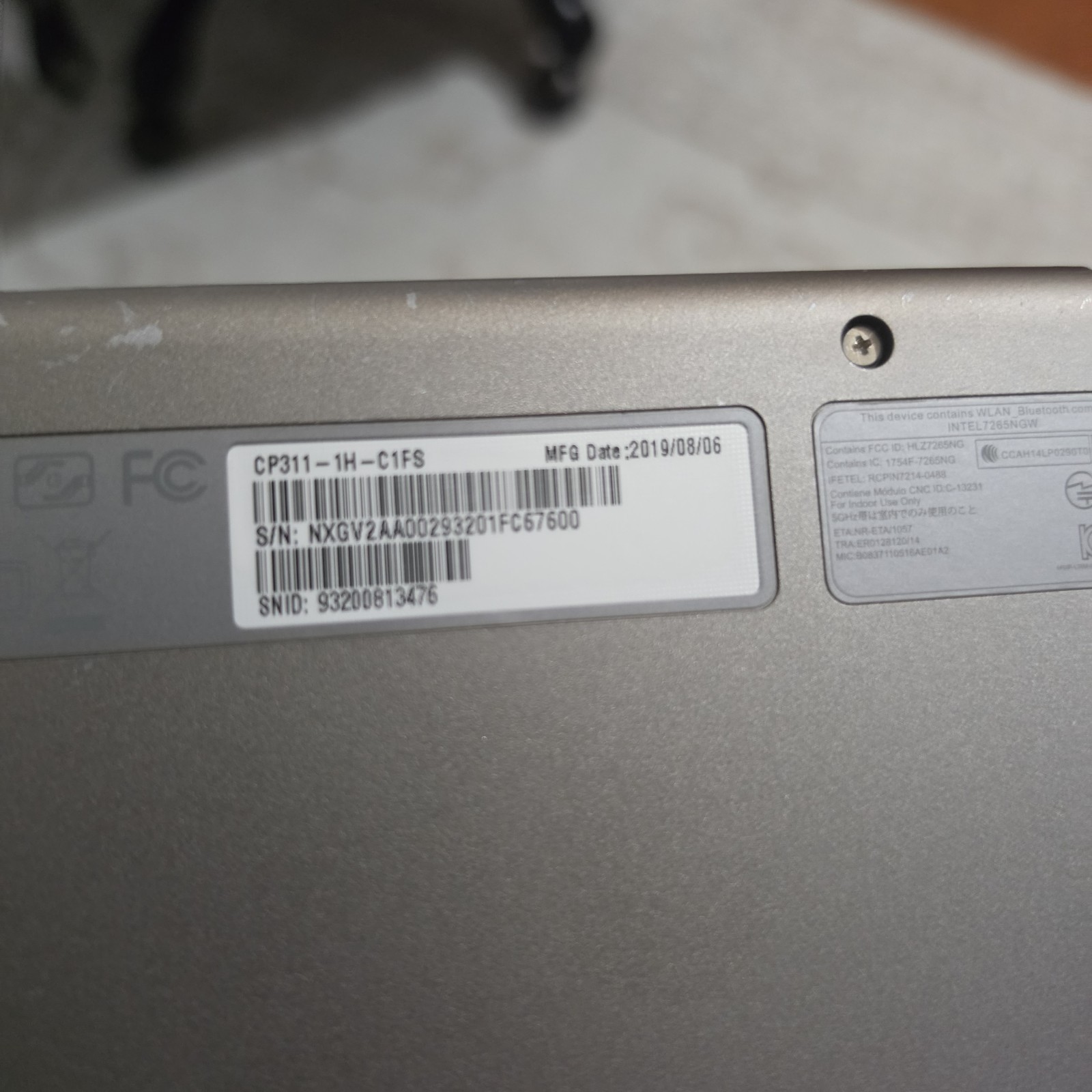 Acer Chromebook Spin 311 CP311-1H-C1FS 4GB RAM 11.6″ 2-in-1 360 Touch Screen