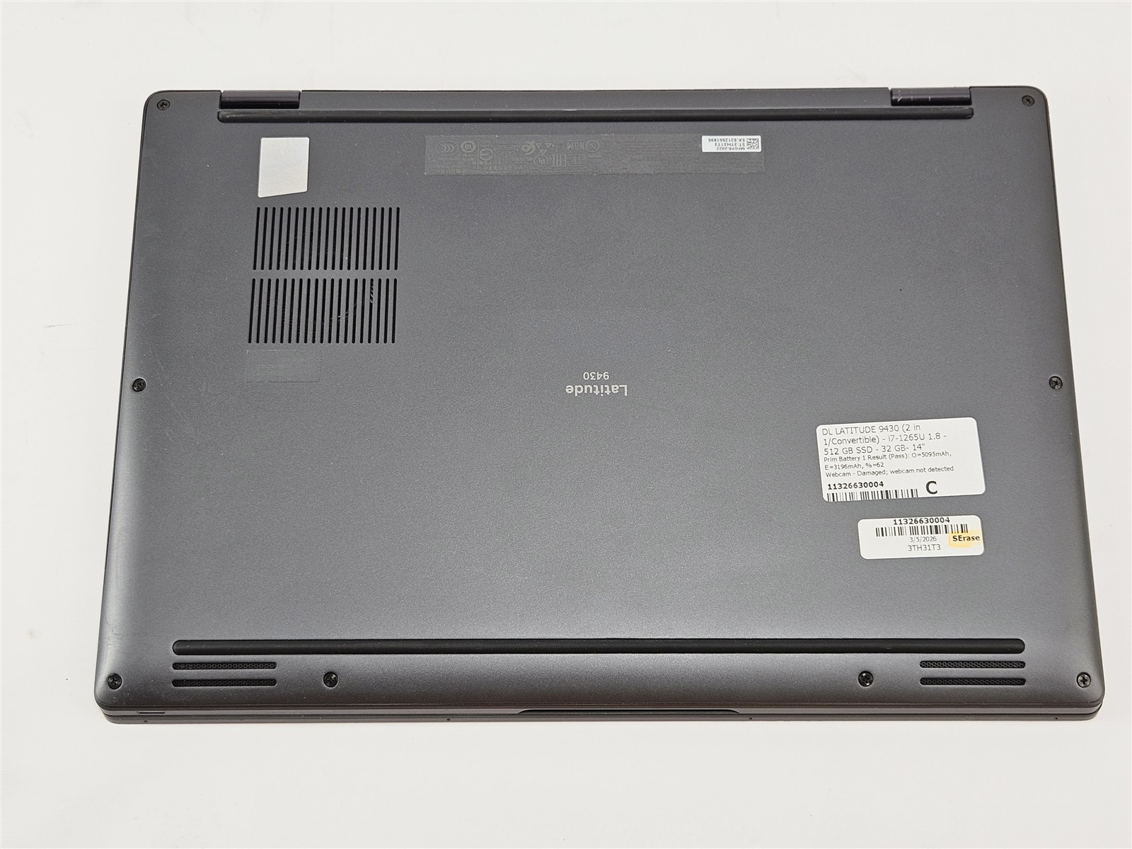 Dell 14″ Latitude 9430 Intel Core i7-1265U 32GB 512GB SSD Laptop Convertible