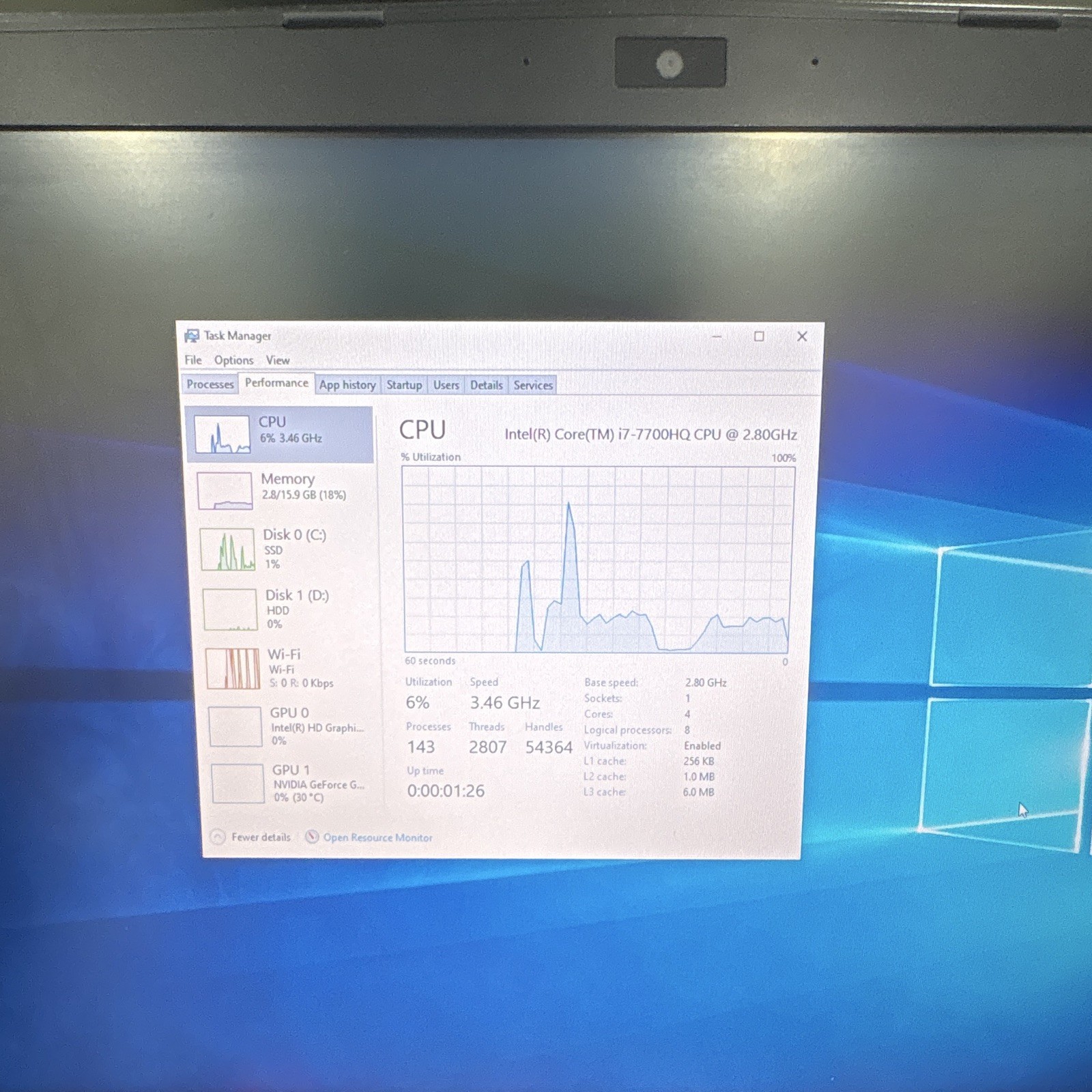 MSI 17.3in i7-7700HQ 16GB 256GB SSD+1TB HDD GTX 1060 Win10 FHD