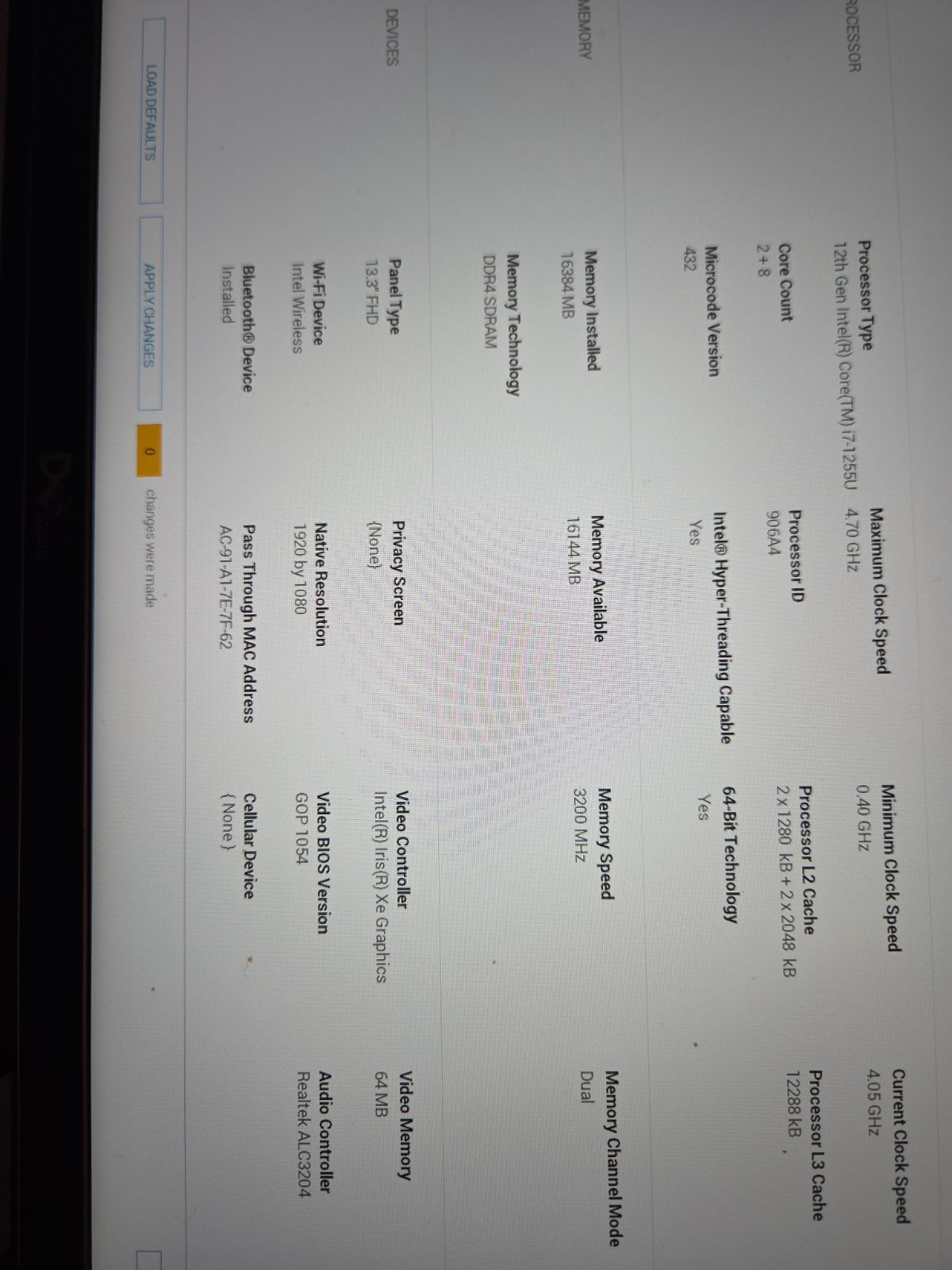 Dell Latitude 7330 I7-1255U 16GB 250gb