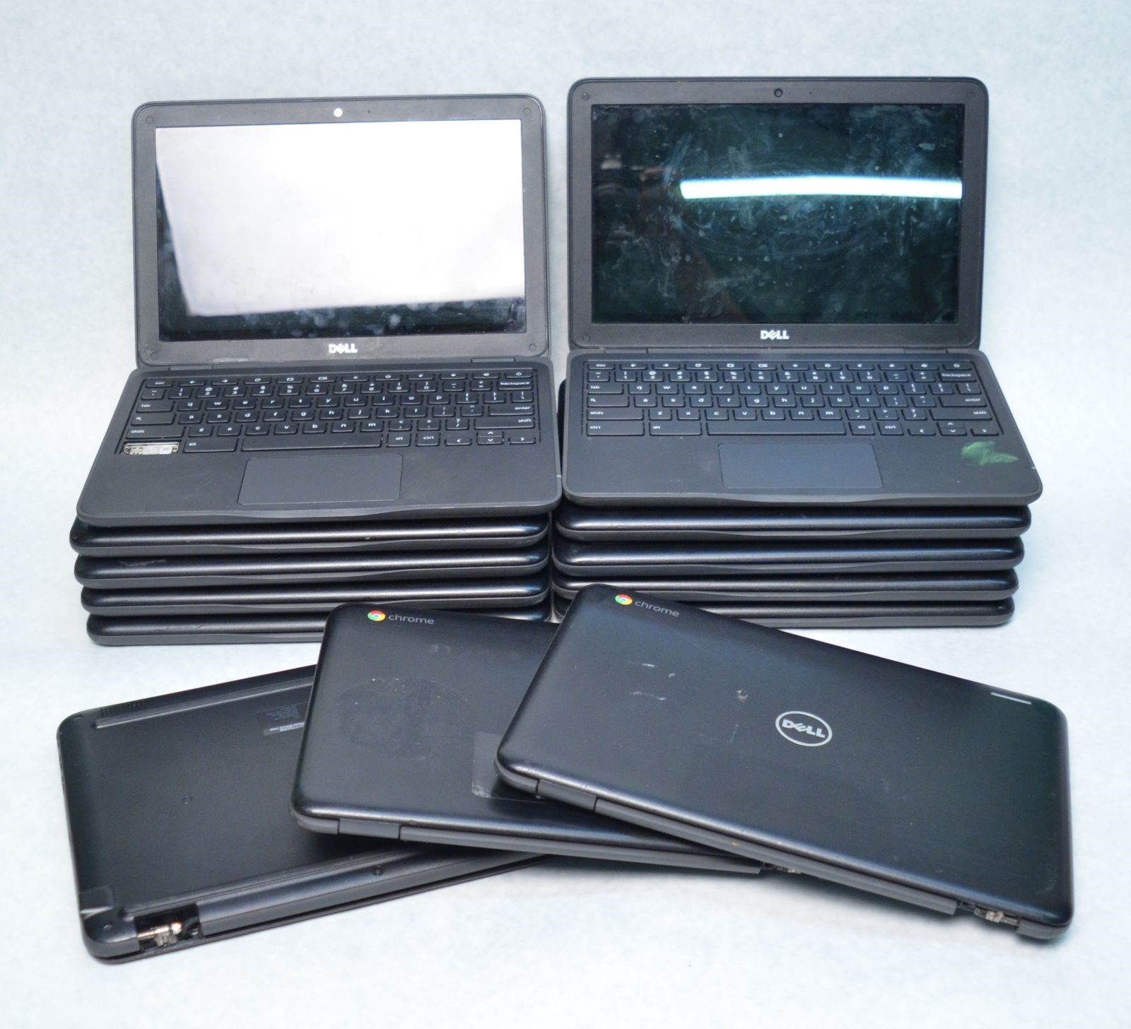 Lot 10 Dell Chromebook 11 3180 11.6″ Celeron N3060 2.48GHz 4GB-RAM 16GB-SSD