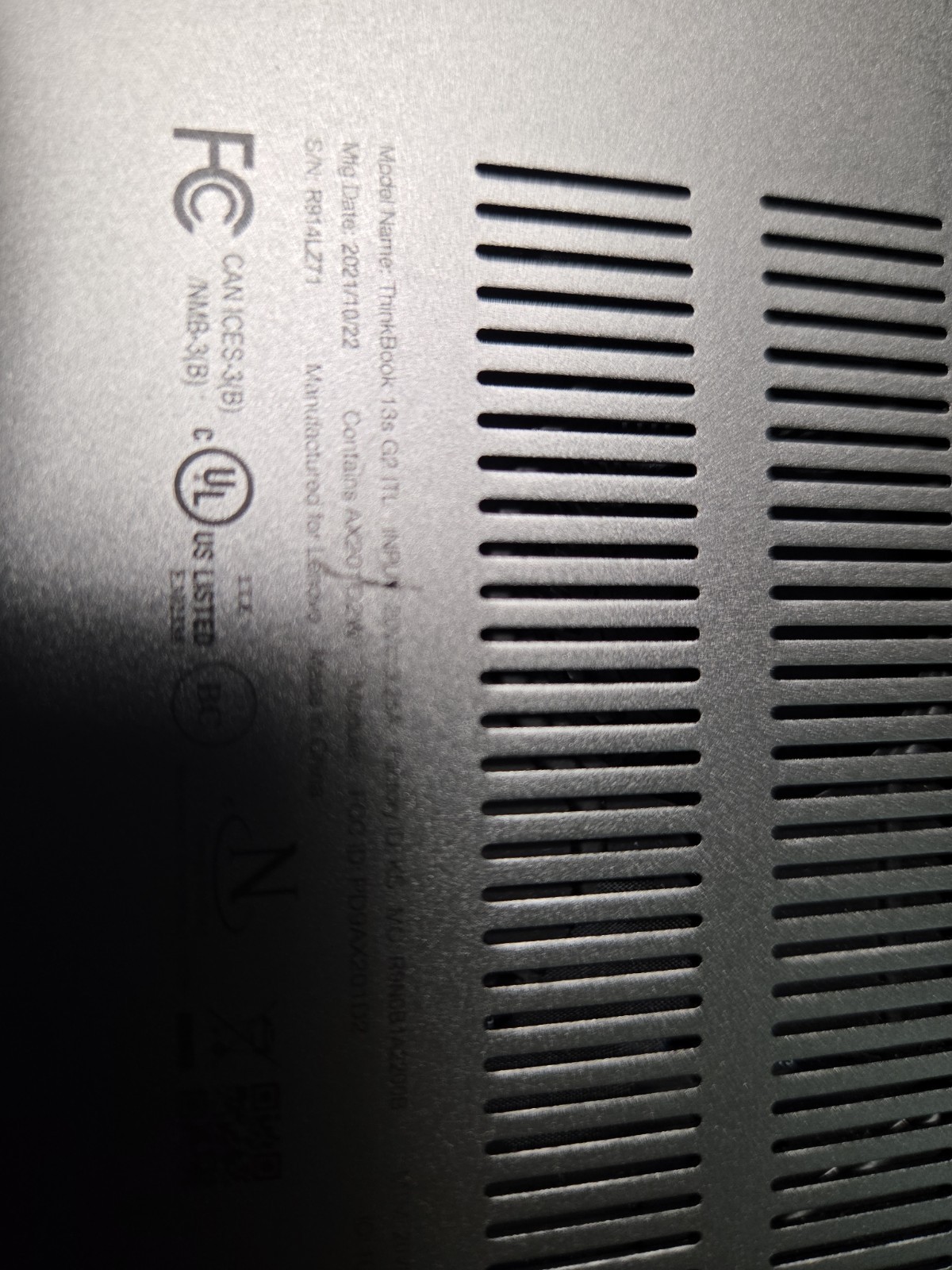 Lenovo ThinkBook 13s G2 ITL Laptop , i7-1165G7 For Part