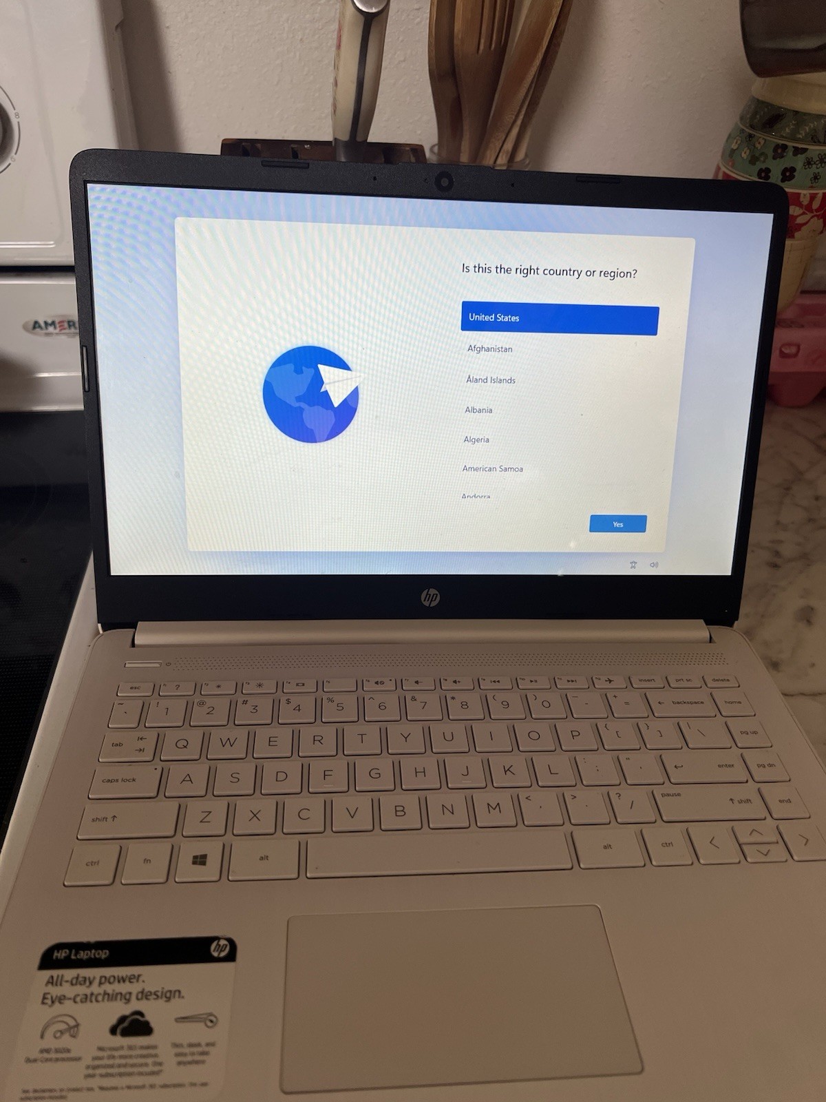 HP 14-fq0057nr Touchscreen Laptop AMD Athlon Silver 3050U 4GB Ram 64GB eMMC Used