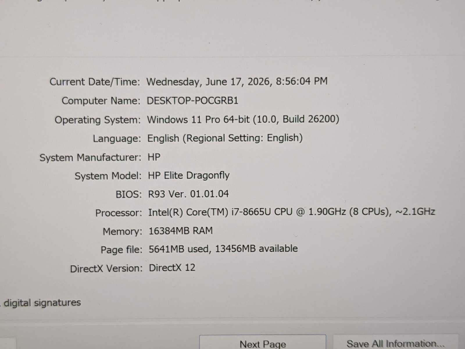 HP Elite Dragonfly Notebook PC 13.3″4KUHD TOUCH i7-8665U 1.9GHz 16Gb 1TB SSD +PA