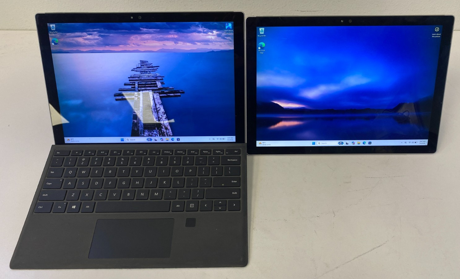 Lot of 2) Microsoft Surface Pro 4 i7-6650U 8GB RAM 256GB SSD Yellow Screen PARTS