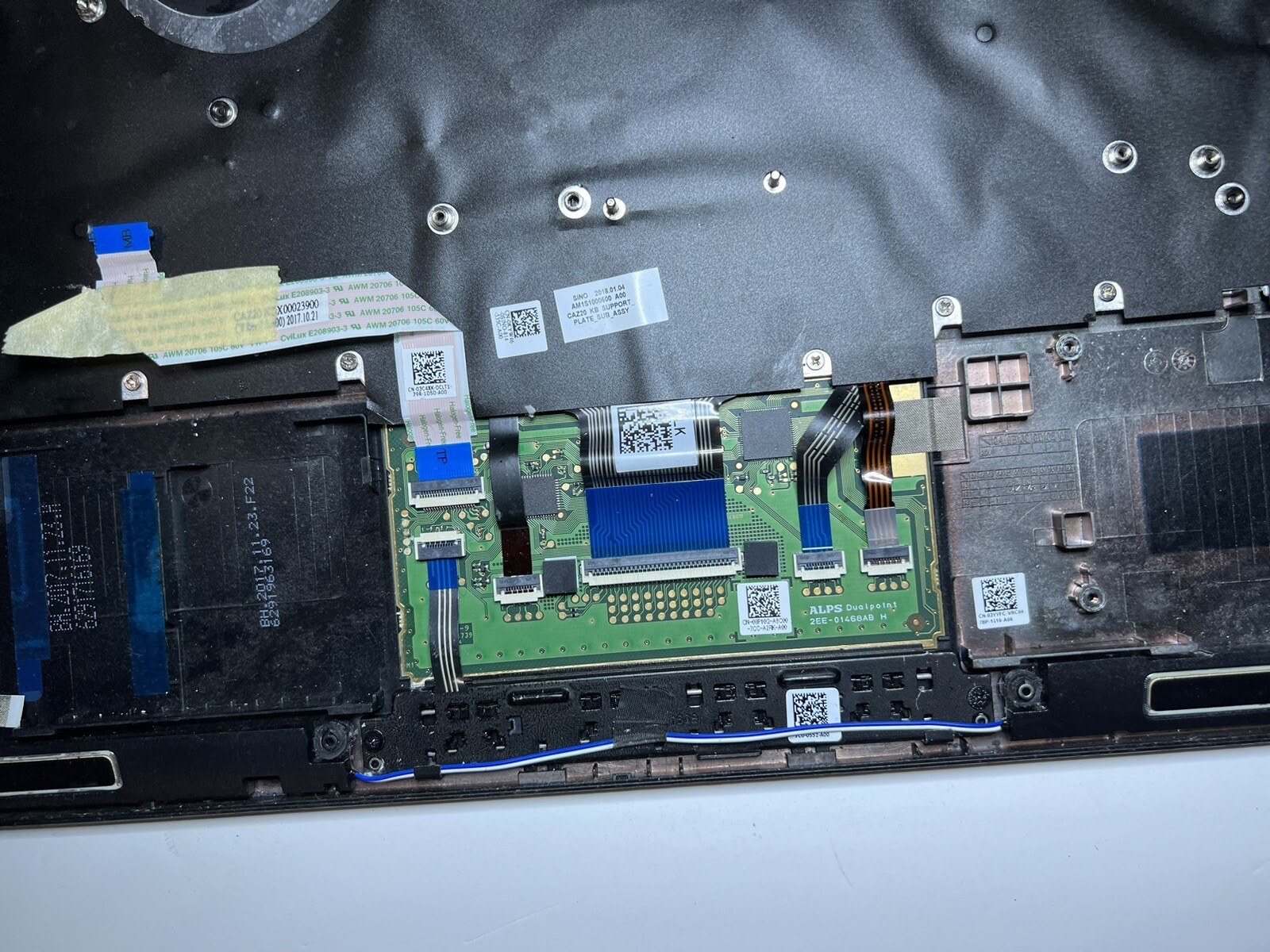 Dell latittude 7480 plamwrest Keyboard Trackpad Speakers Charging Port