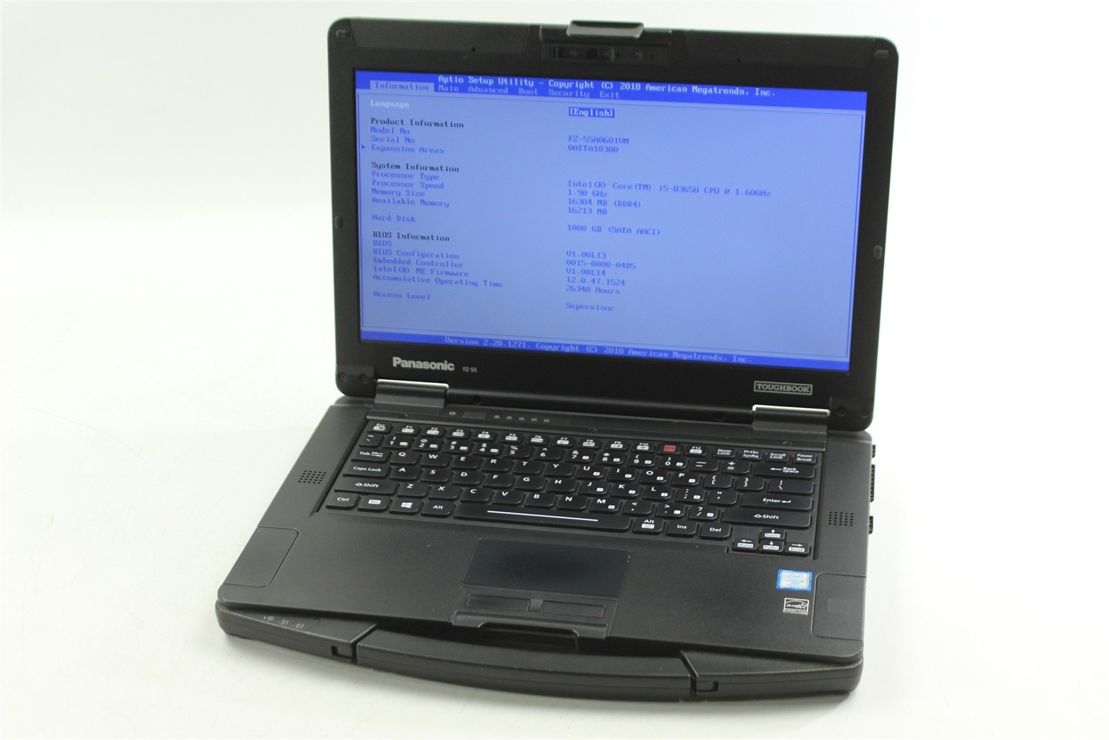 Panasonic Toughbook FZ-55 14″ FHD i5-8365U 1.6GHz 1TB SSD 16GB RAM NO OS
