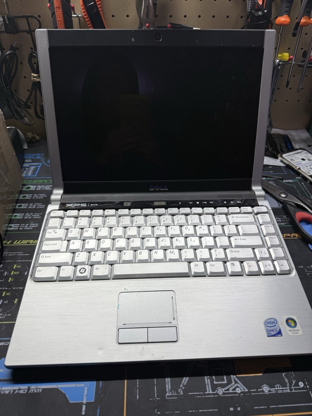 Dell XPS M1330 Laptop Intel Core 2 Duo CPU 13″ No HDD & NO POWER PARTS ONLY