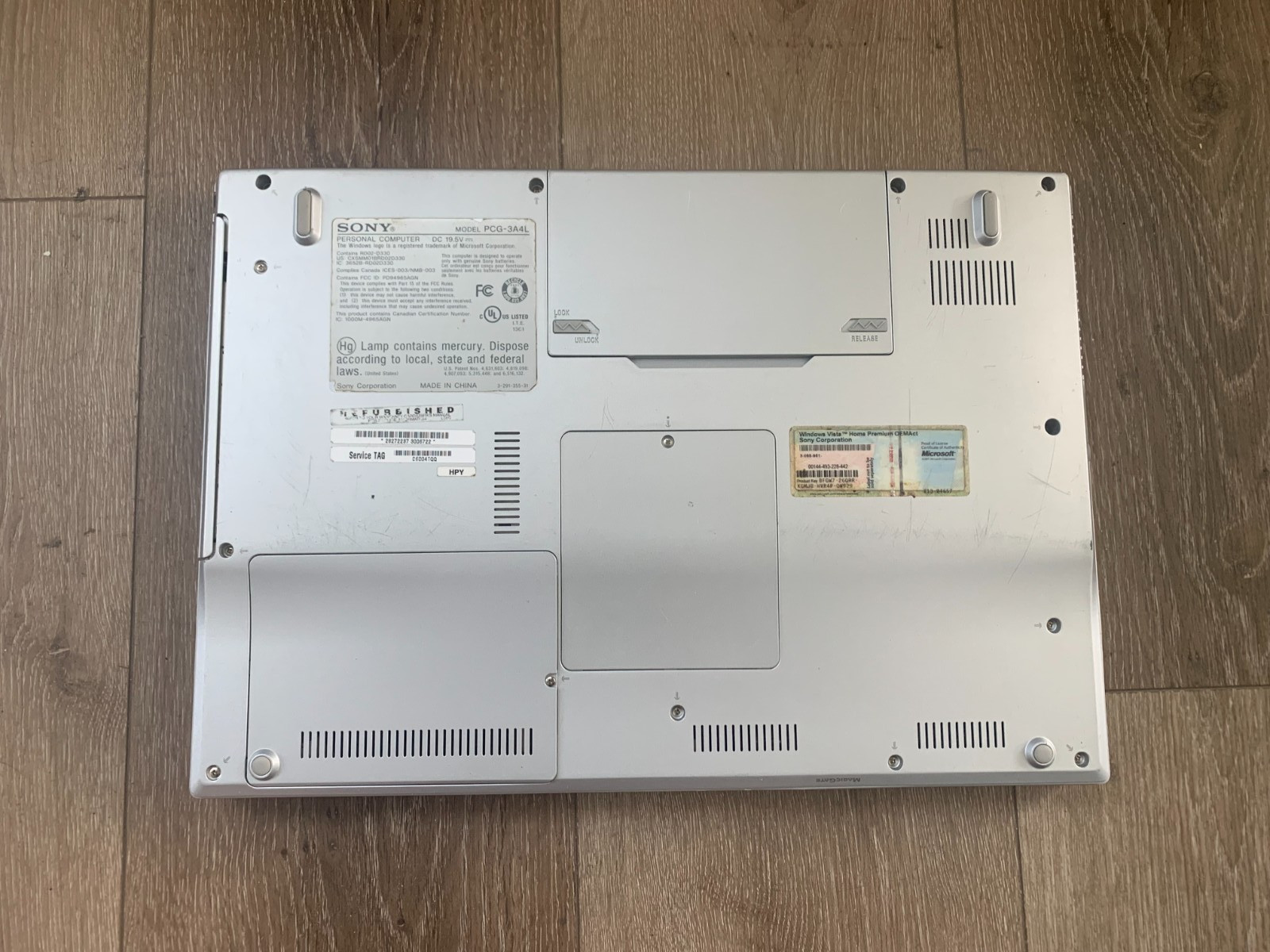Sony PCG-3A4L VGN-FZ320E 15.4″ Intel Core 2 Duo T5450 166GHz 2GB Ram 120GB HDD