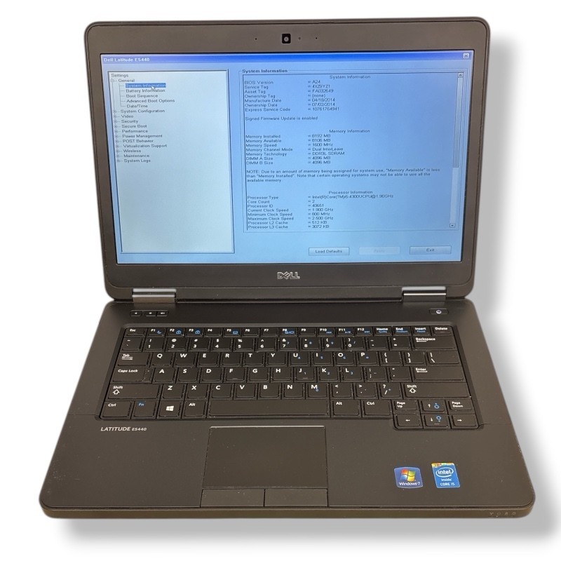 Dell Latitude E5440 14″ Laptop Intel Core i5-4300U 8GB RAM 320GB HDD No OS