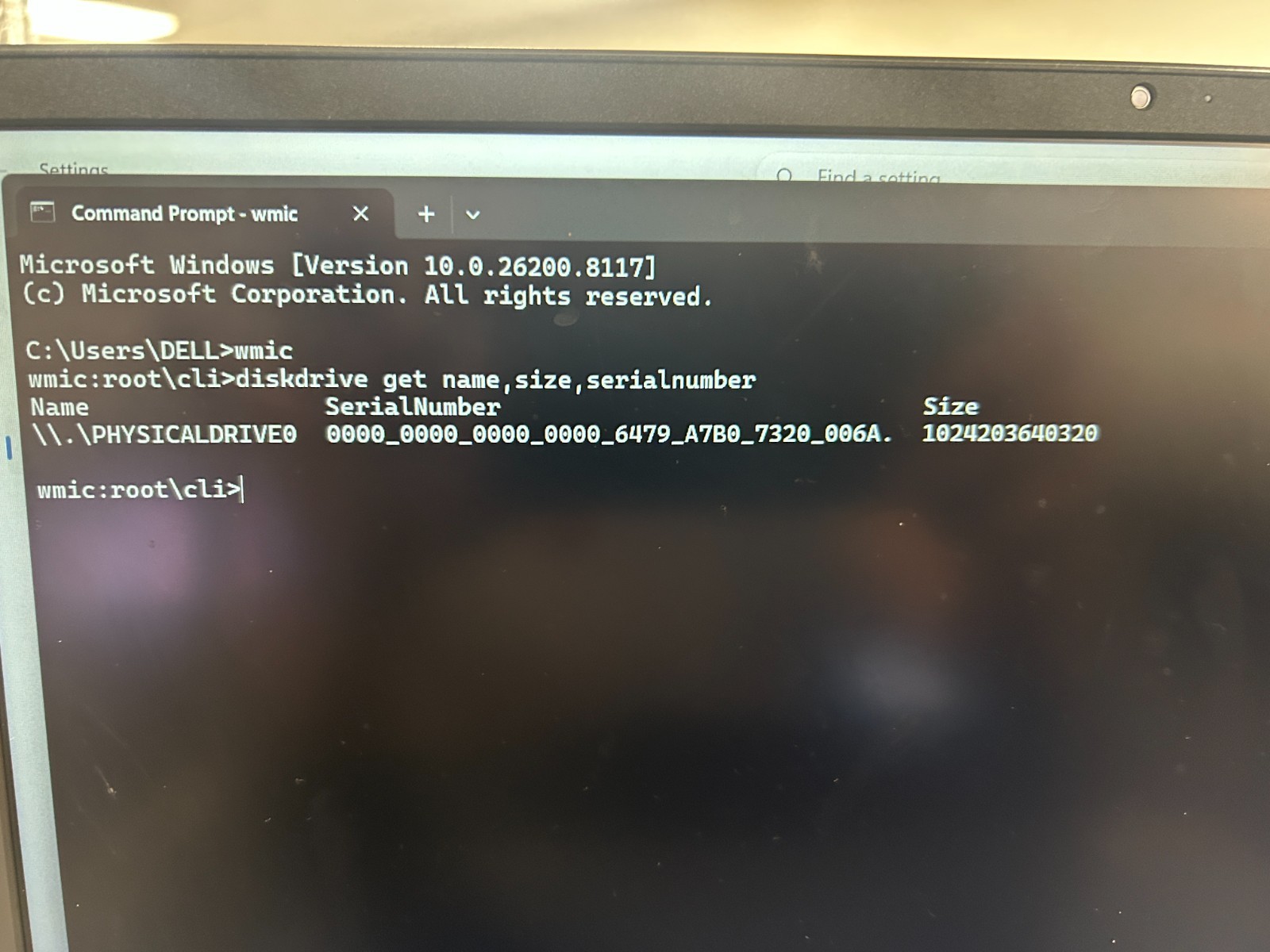 DELL 15 DC15255 HV1N4, AMD Ryzen 5 7530U, 2.00 GHz, 8 GB RAM, 1 TB NVMe SSD