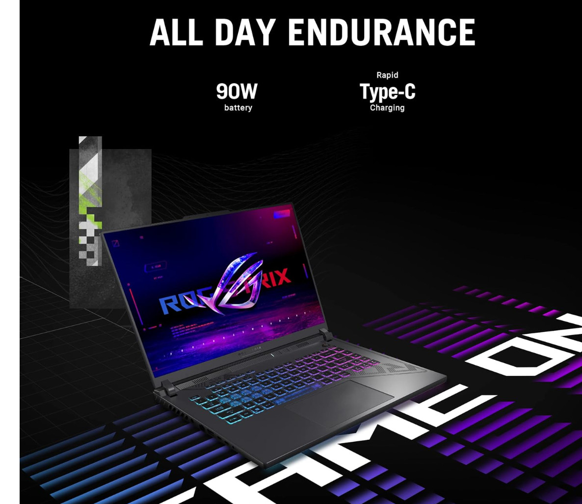 ASUS ROG Strix G16 (2024) Gaming Laptop, 16” 16:10 FHD 165Hz Display, NVIDIA4060