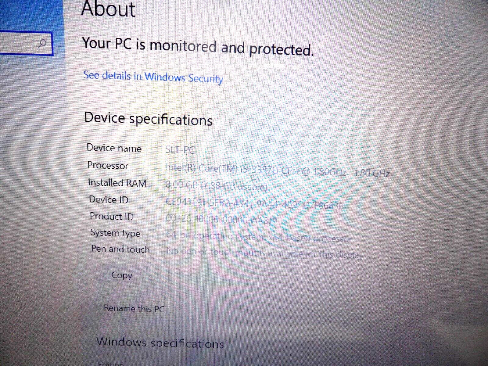 Sony SVF15A13CWB 240 GB SSD Windows 10 8 GB Ram i5 Bad Touch Chinese Keyboard