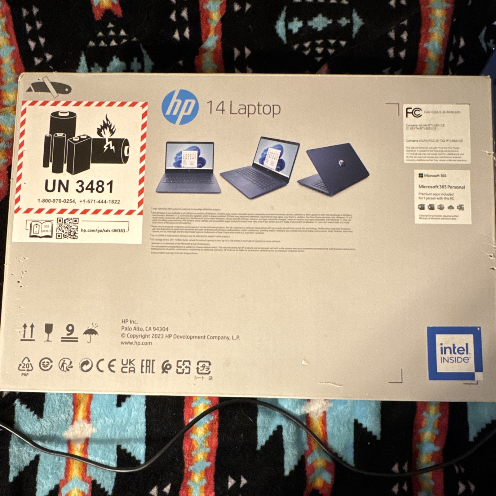 HP Stream 14” blue laptop