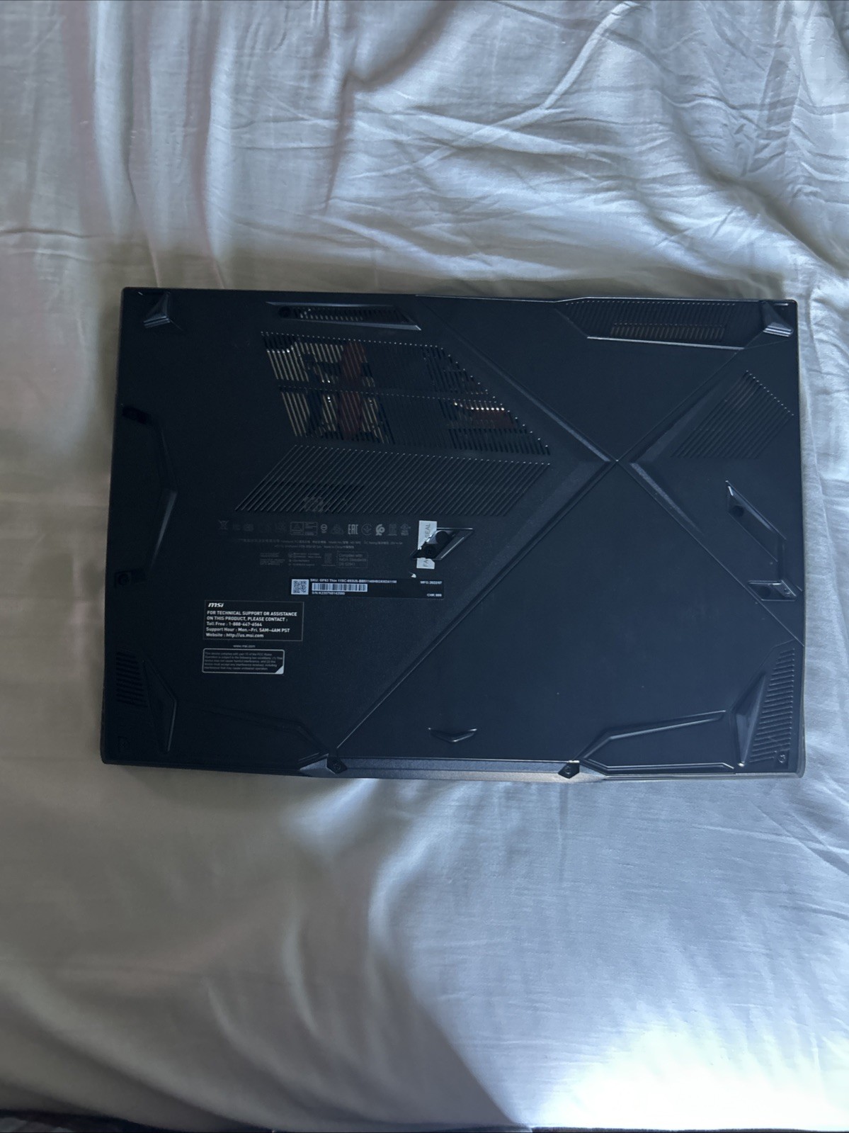 MSI GF63 Thin Laptop 15.6” Display, 1tb ssd and 32 gb of ram