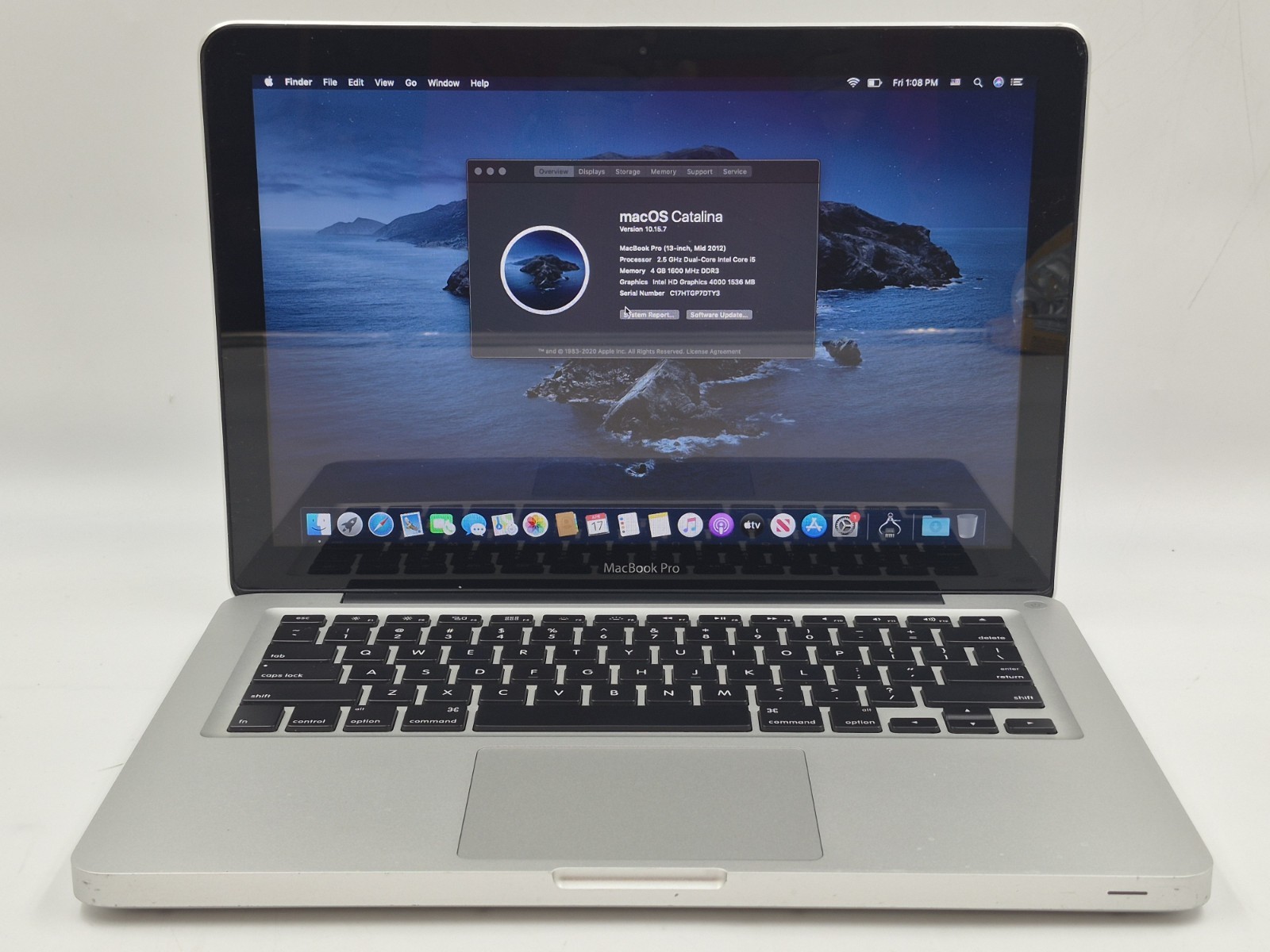 Apple MacBook Pro 13″ Mid 2012 i5-3210M 2.50GHz 4GB RAM 240GB SSD