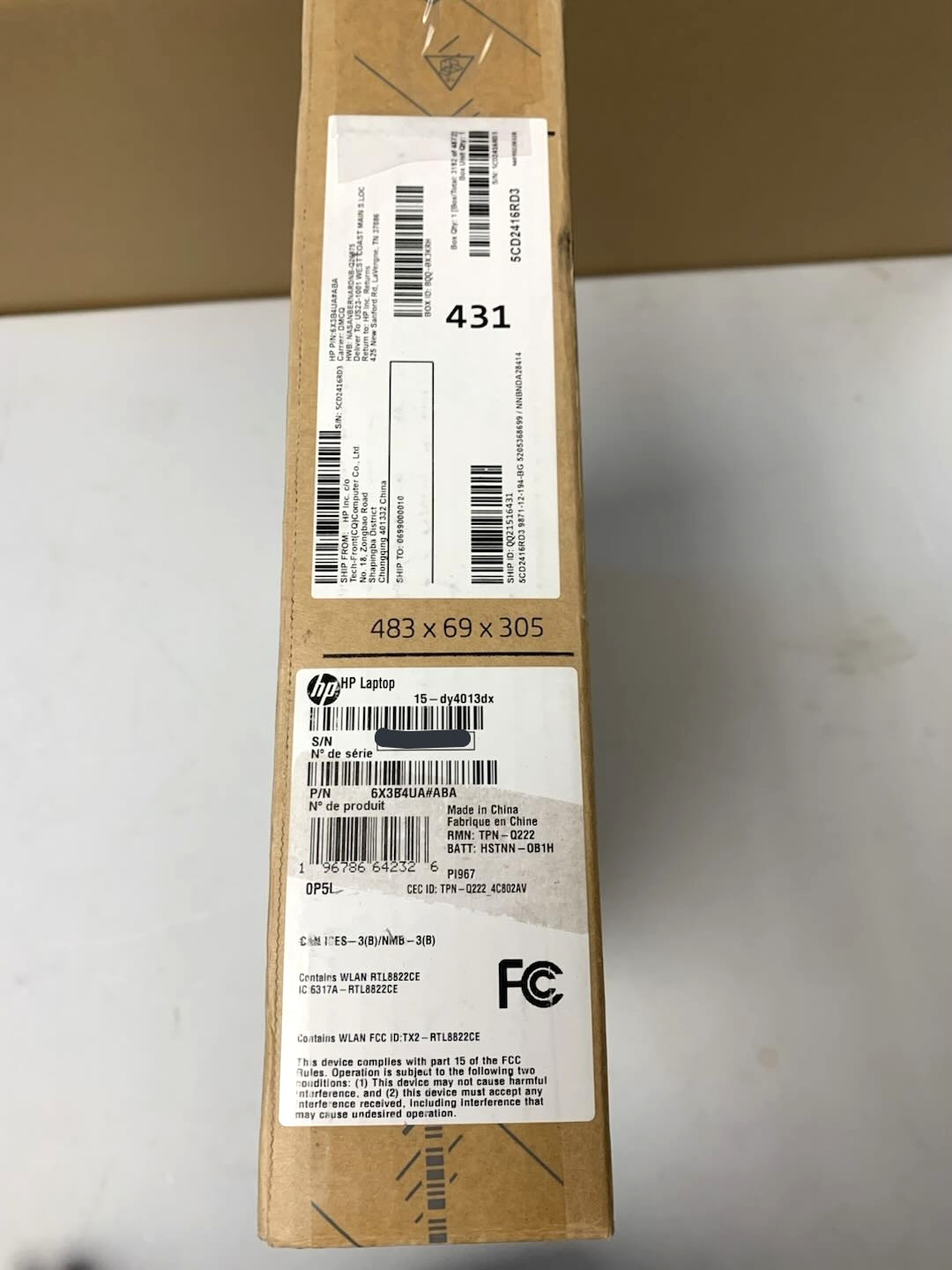 HP 15-DY4013DX 15.6″ Touch 16GB 512GB SSD Core™ i5-1155G7 2.5GHz 25-81