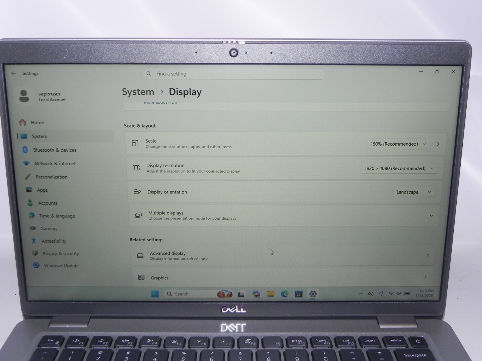 Dell Latitude 5430 14″ Windows 11 Pro Intel i5-1235u 1.3GHz 16GB RAM 256SSD