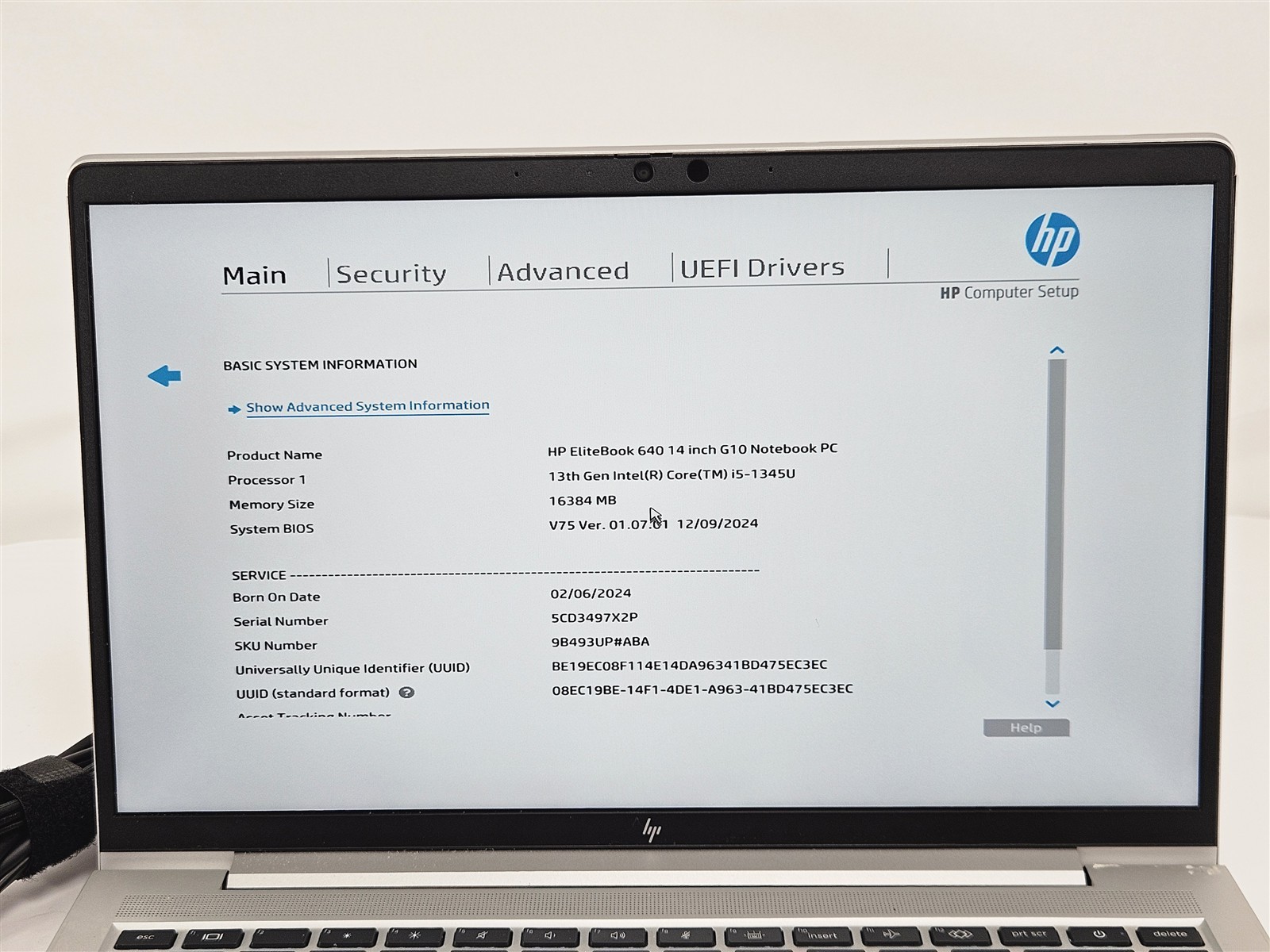 HP EliteBook 640 G10 i5-1345U 1.6GHz 512GB SSD 16GB 14″ Wi-Fi 6E Silver