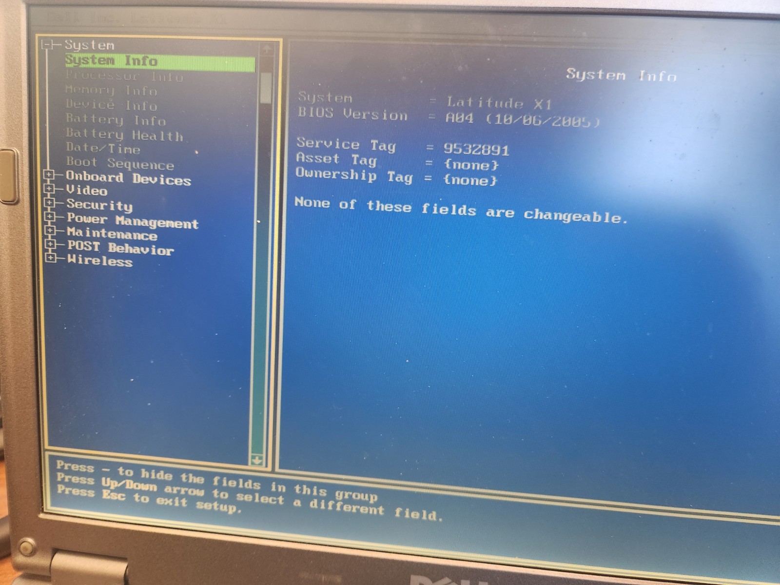 Dell Latitude X1 laptop, used, no hard drive, does include a power adapter