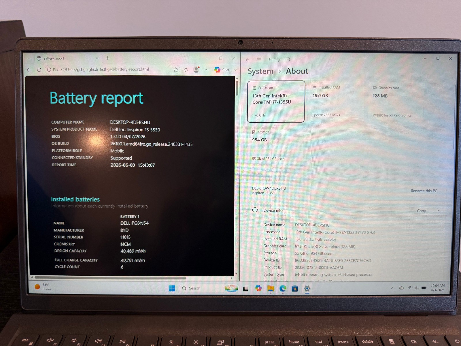 Dell Inspiron 15 3530 15.6″ FHD Touch (Core i7-1355U, 16GB RAM, 1TB SSD) A