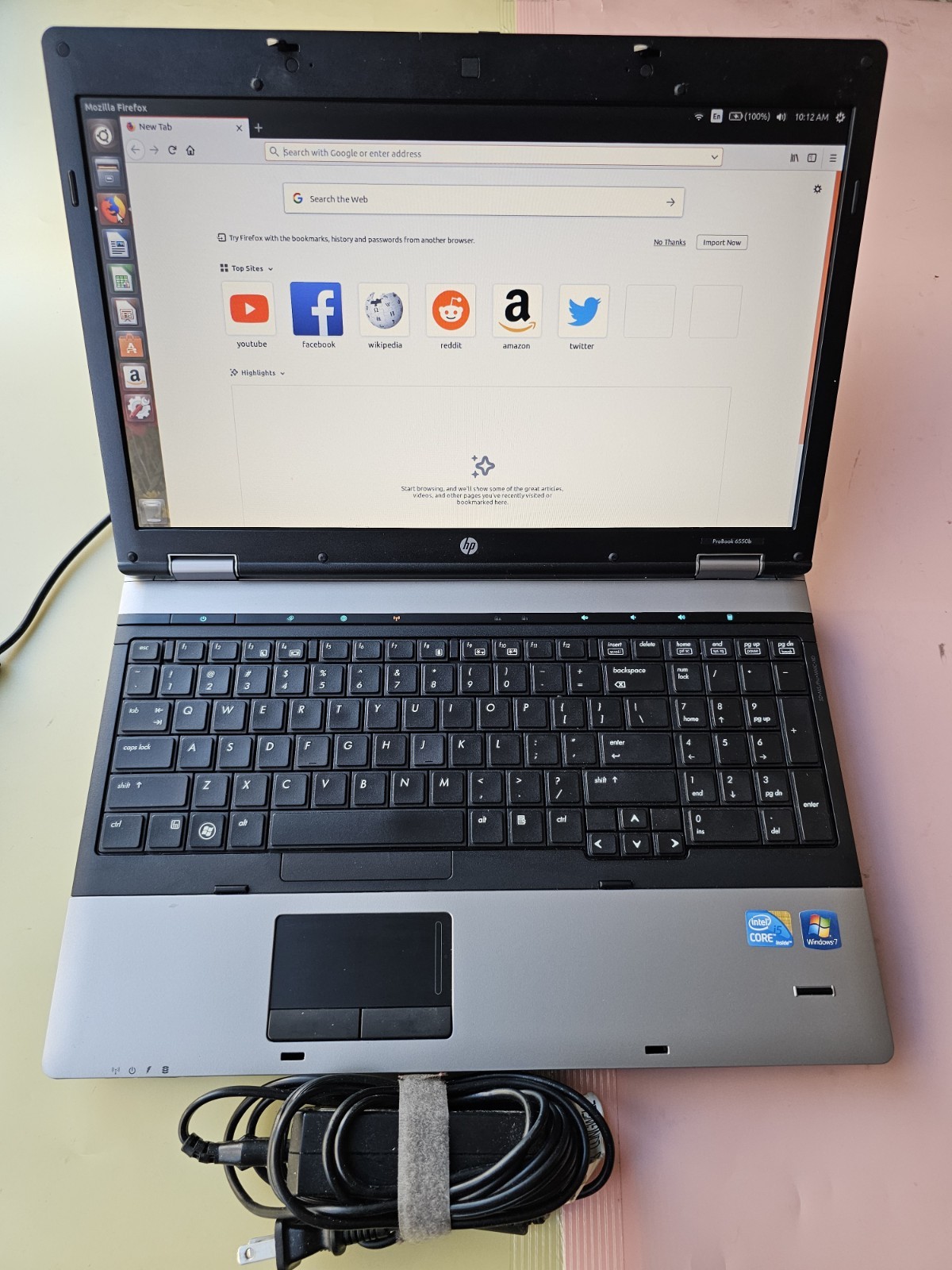 HP Probook 6550b Core i5 2.53GHz 4GB RAM 160GB HDD SERIAL COM PORT, PHONE PORT