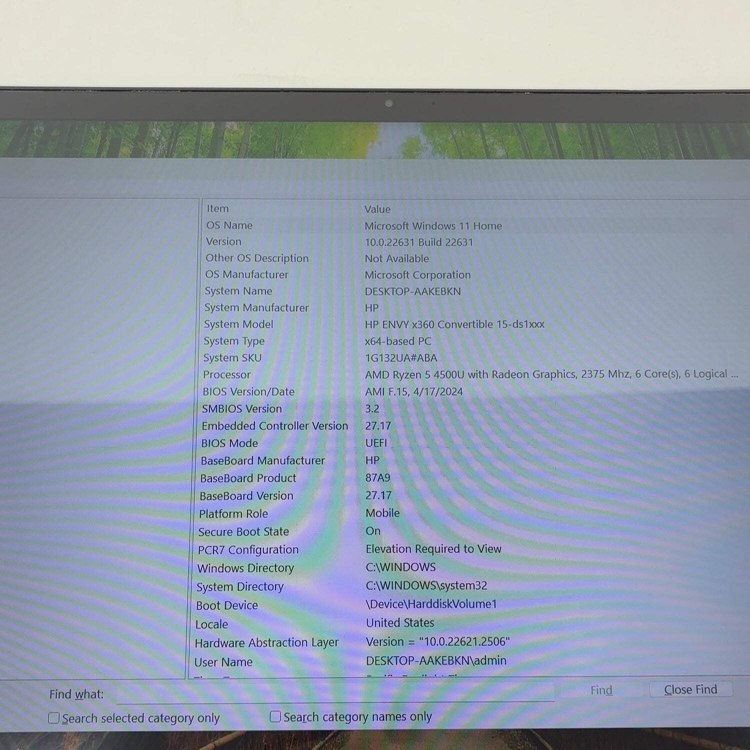 HP Envy x360 15-DS1063CL 15.6″ Ryzen 5 4500U 2.3GHz 8GB RAM 512GB SSD